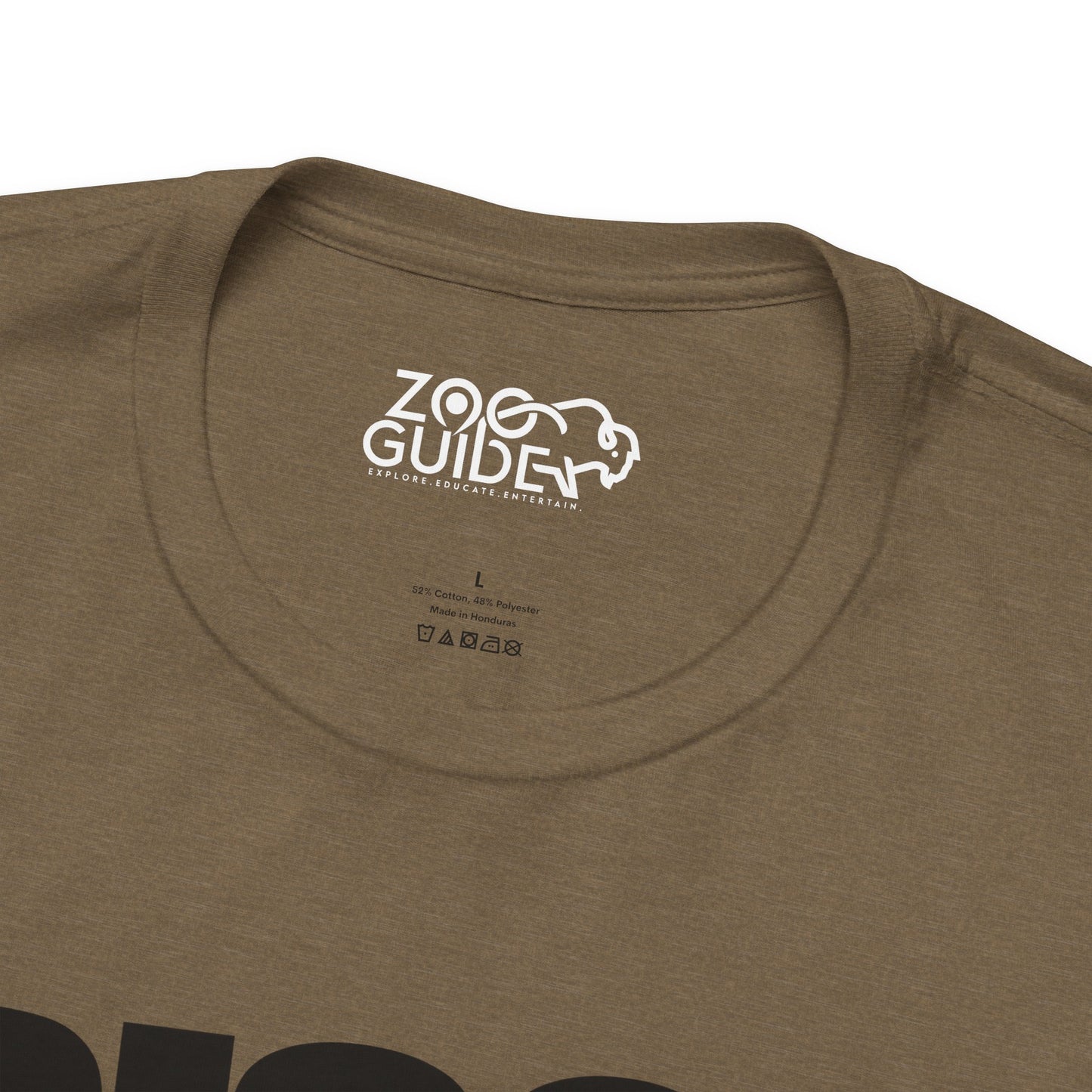 BISON Adult Unisex Tee Shirt by Zoo Guide™