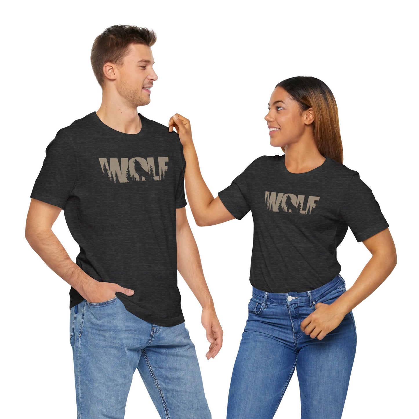 WOLF Color Adult Unisex Tee Shirt by Zoo Guide™