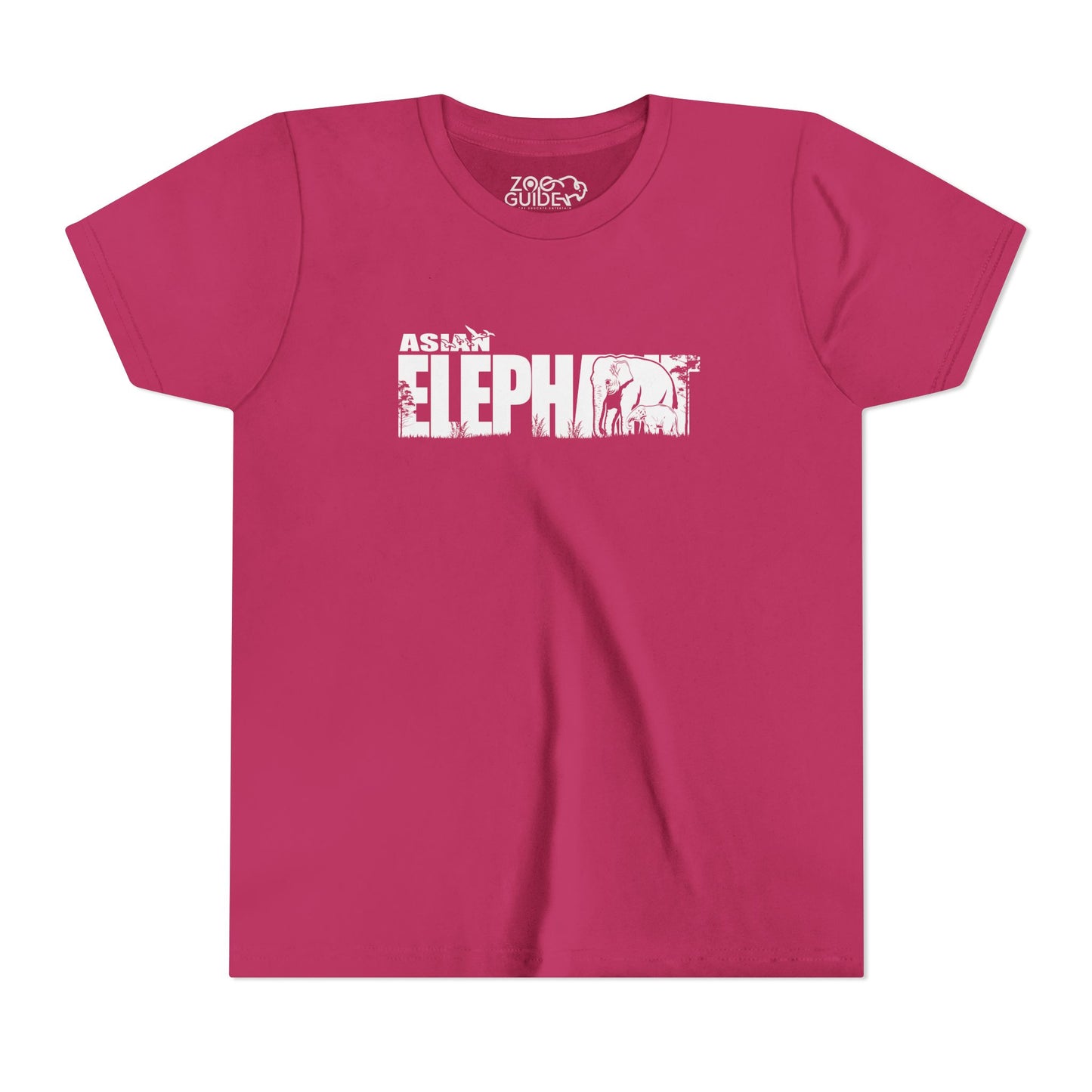 ASIAN ELEPHANT Youth Tee Shirt by Zoo Guide™