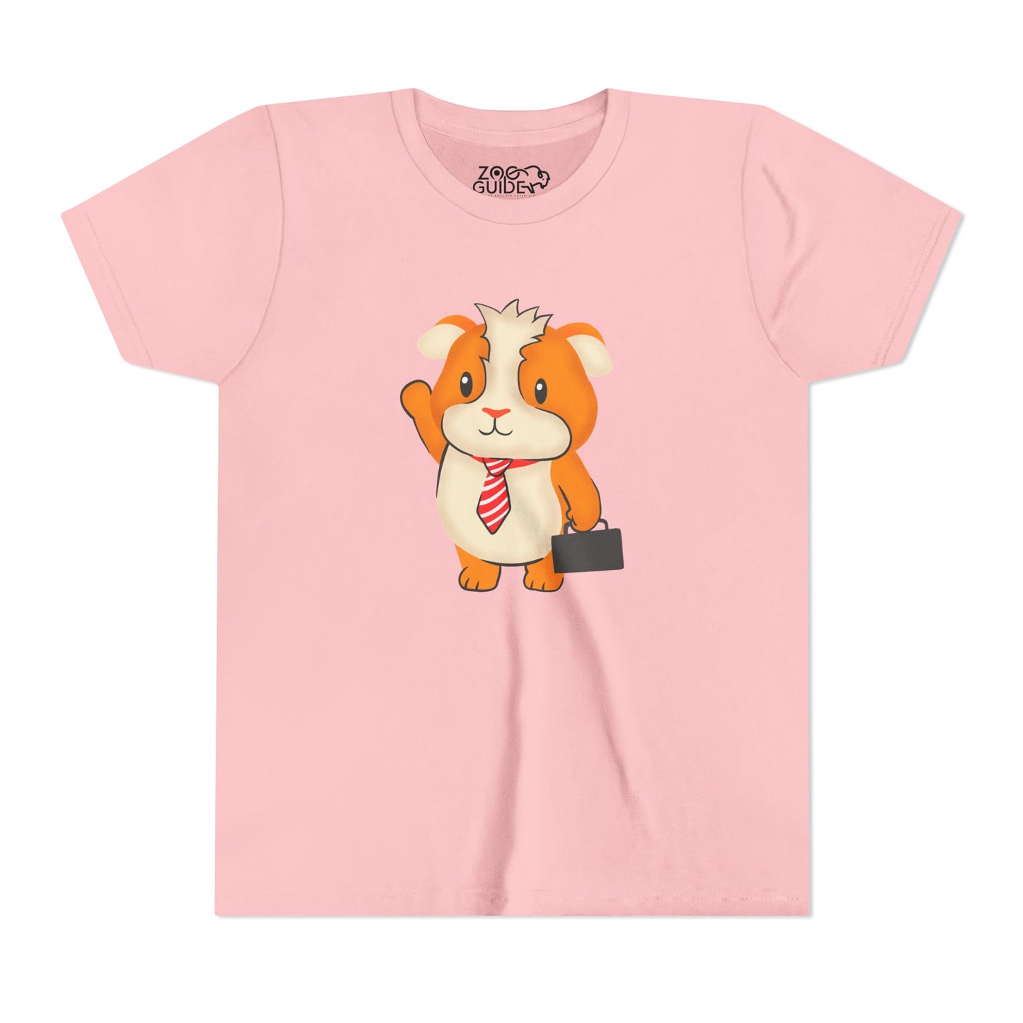 Guinea Pig "Off to Work" Youth Tee Shirt by Zoo Guide™
