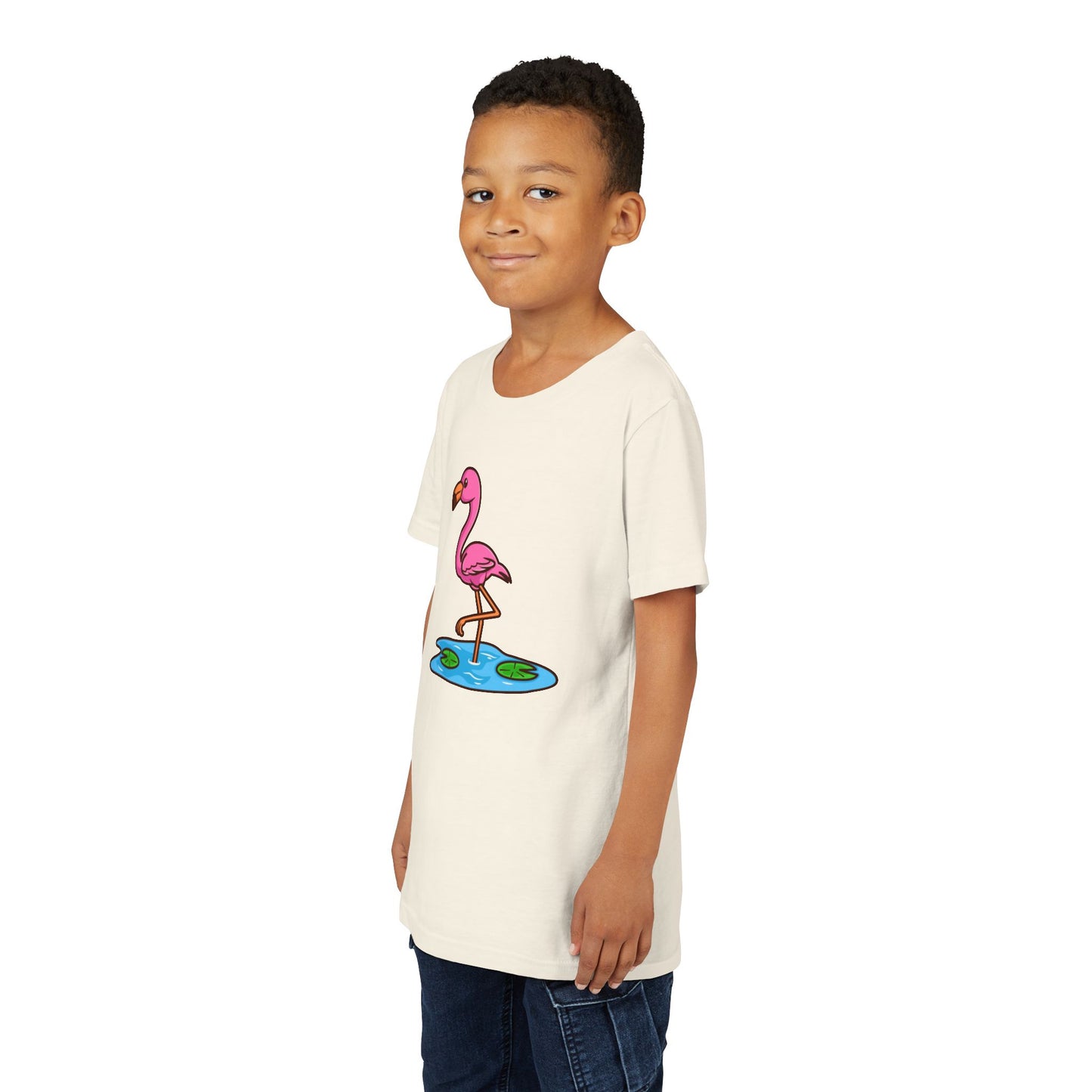Flamingo Kawaii Style Youth Tee Shirt by Zoo Guide™