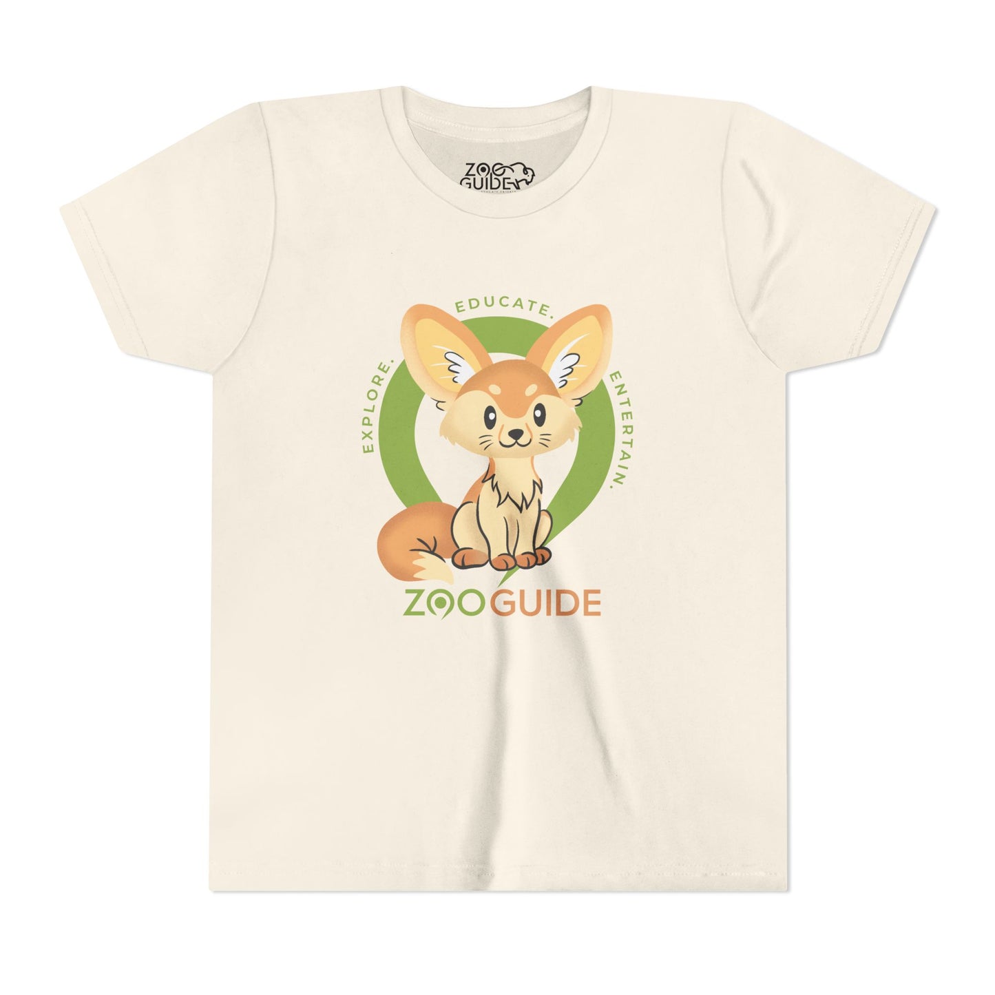 Fennec Fox in Zoo Guide™ Waypoint Icon Youth Tee Shirt by Zoo Guide™