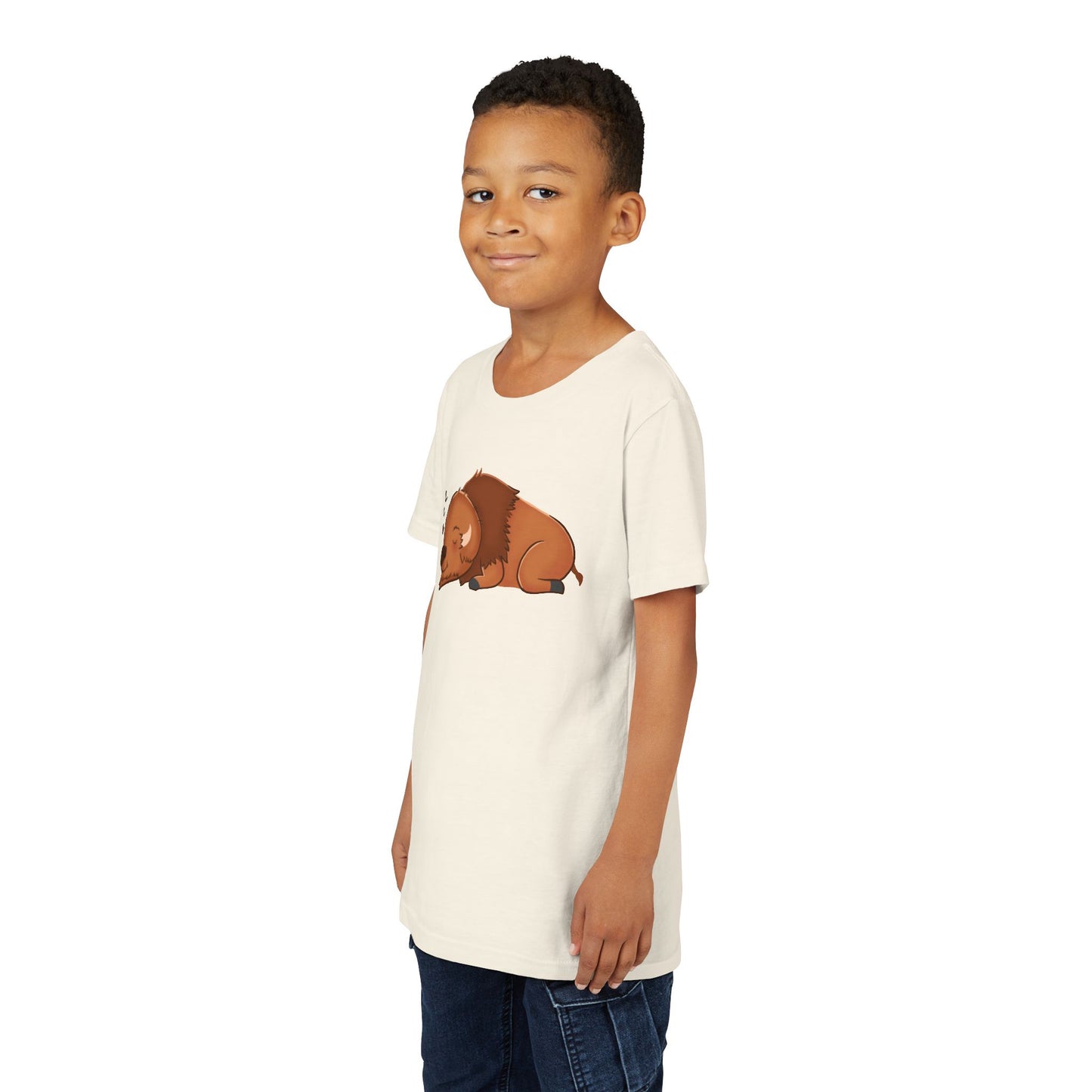 American Bison Sleeping Youth Tee Shirt by Zoo Guide™