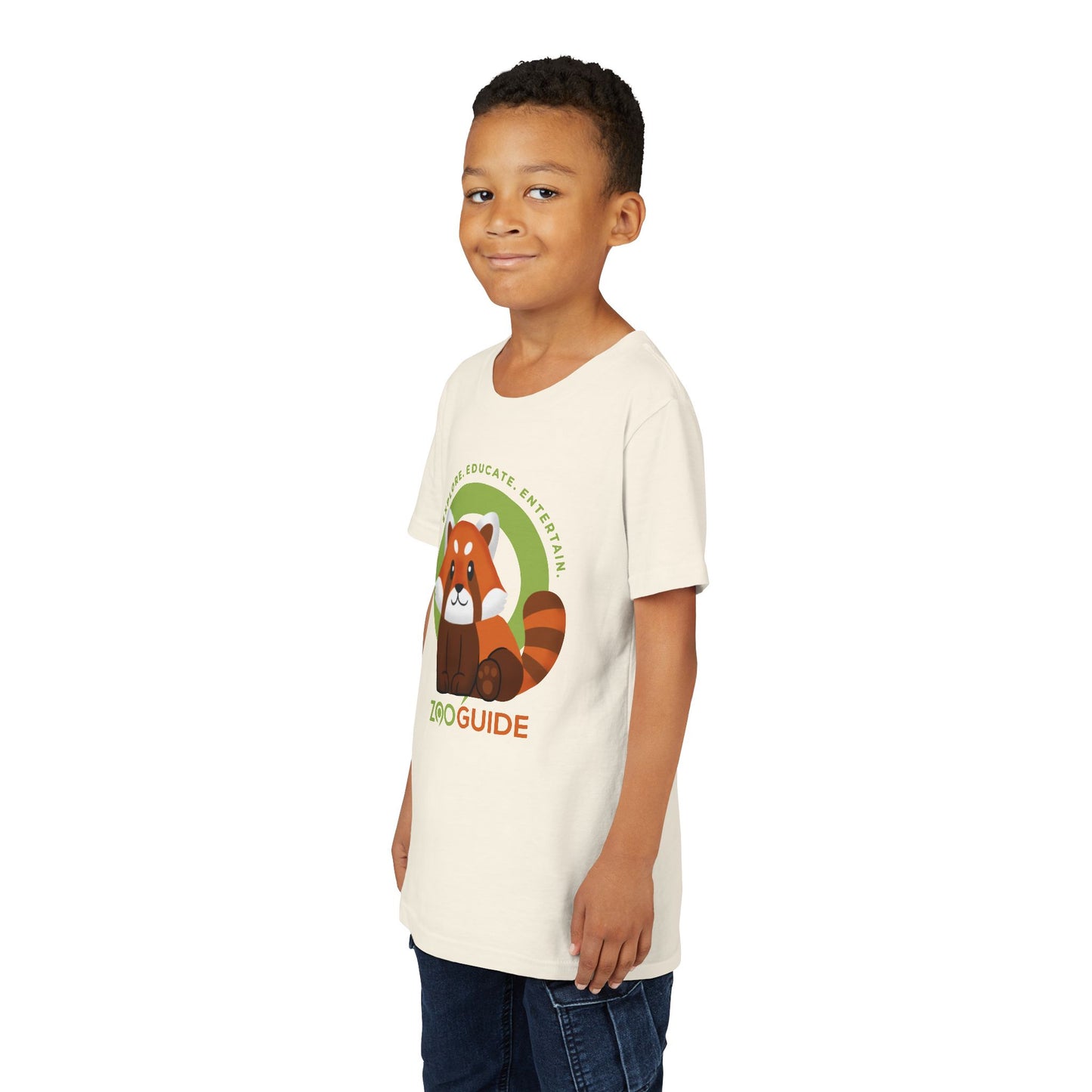 Red Panda Sitting in Zoo Guide™ Waypoint Icon Youth Tee Shirt by Zoo Guide™