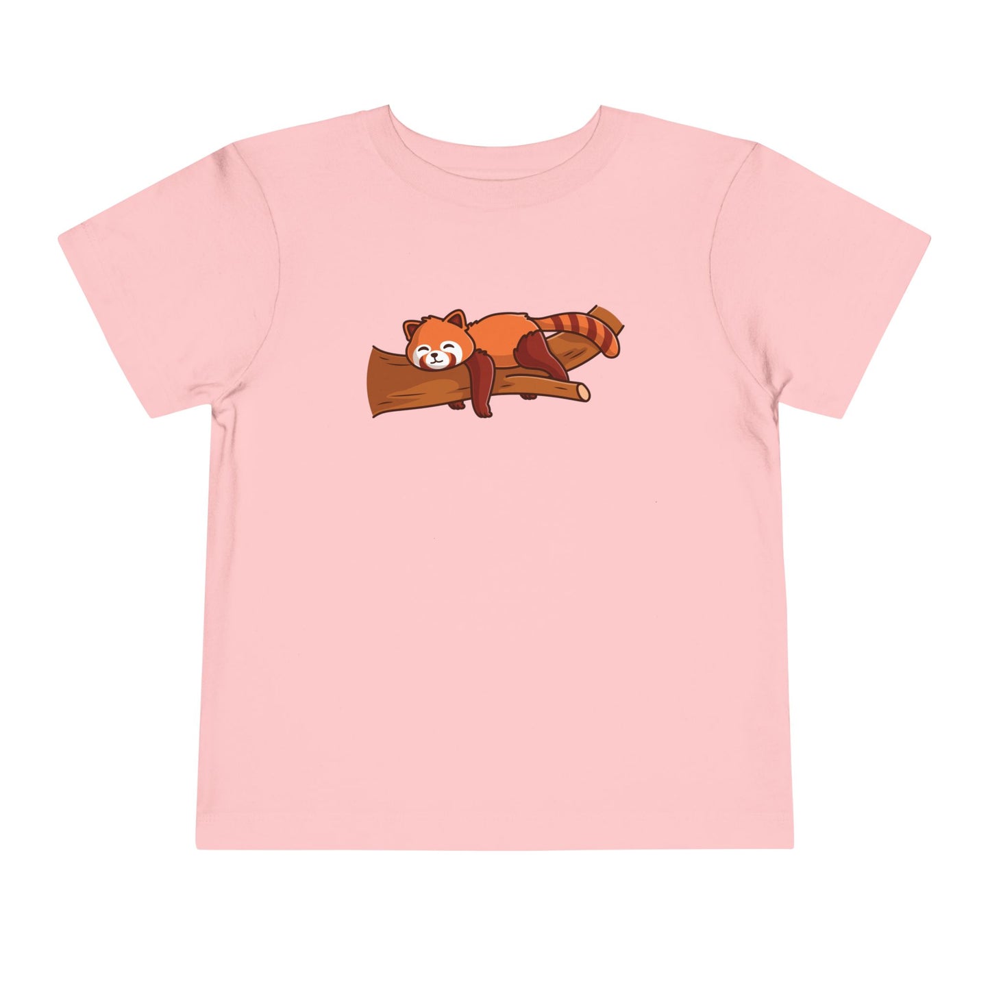 Red Panda Sleeping Kawaii Style Toddler Tee Shirt by Zoo Guide™