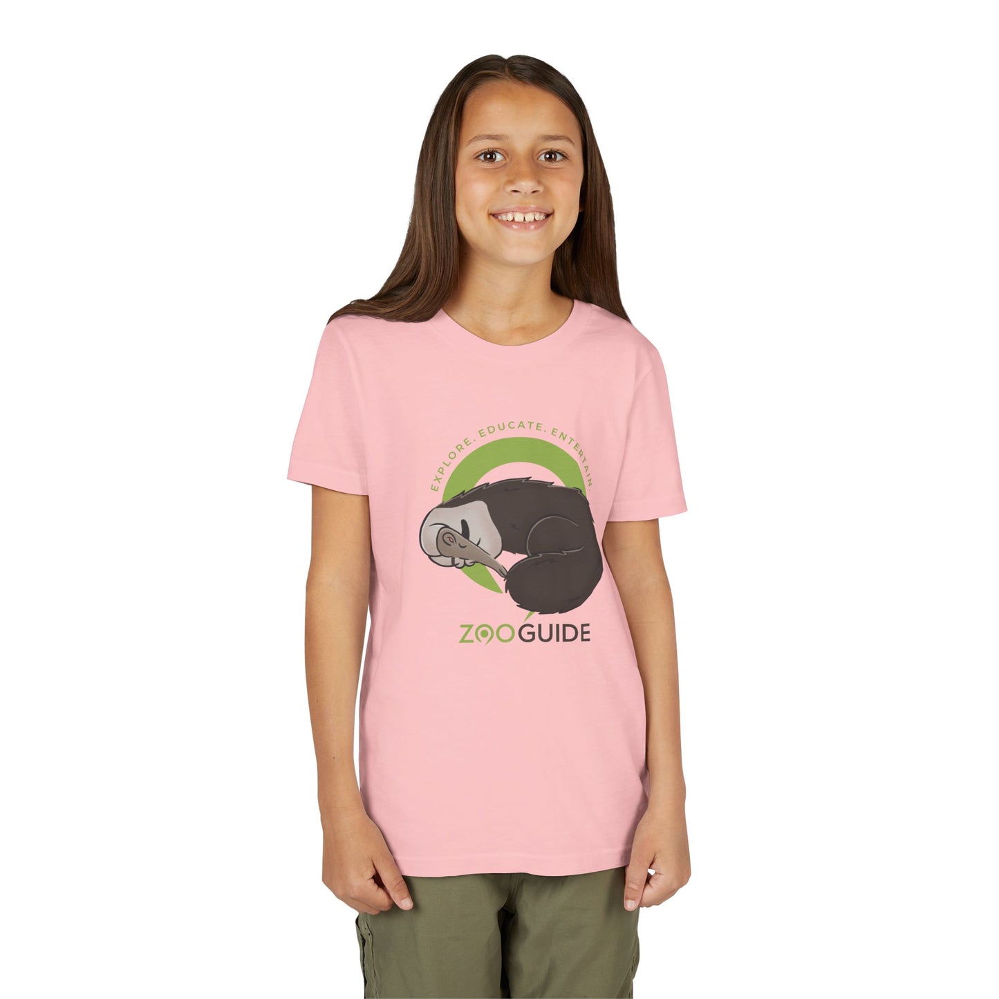Giant Anteater Sleeping in Zoo Guide™ Waypoint Icon Youth Tee Shirt by Zoo Guide™
