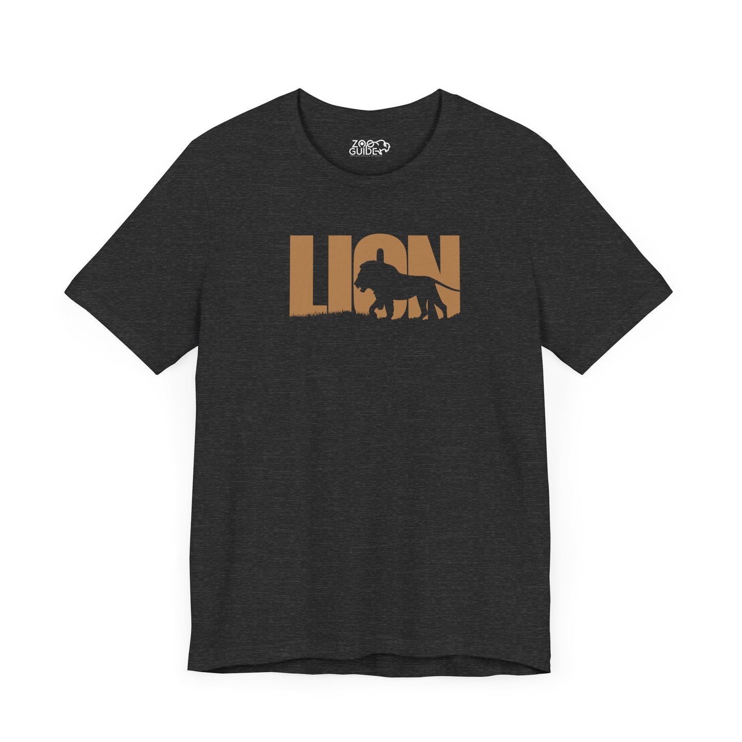 Gold LION Adult Unisex Tee Shirt by Zoo Guide™