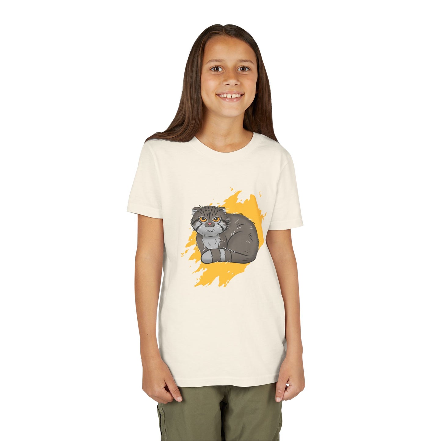 Pallas's Cat Color Splash Youth Tee Shirt by Zoo Guide™
