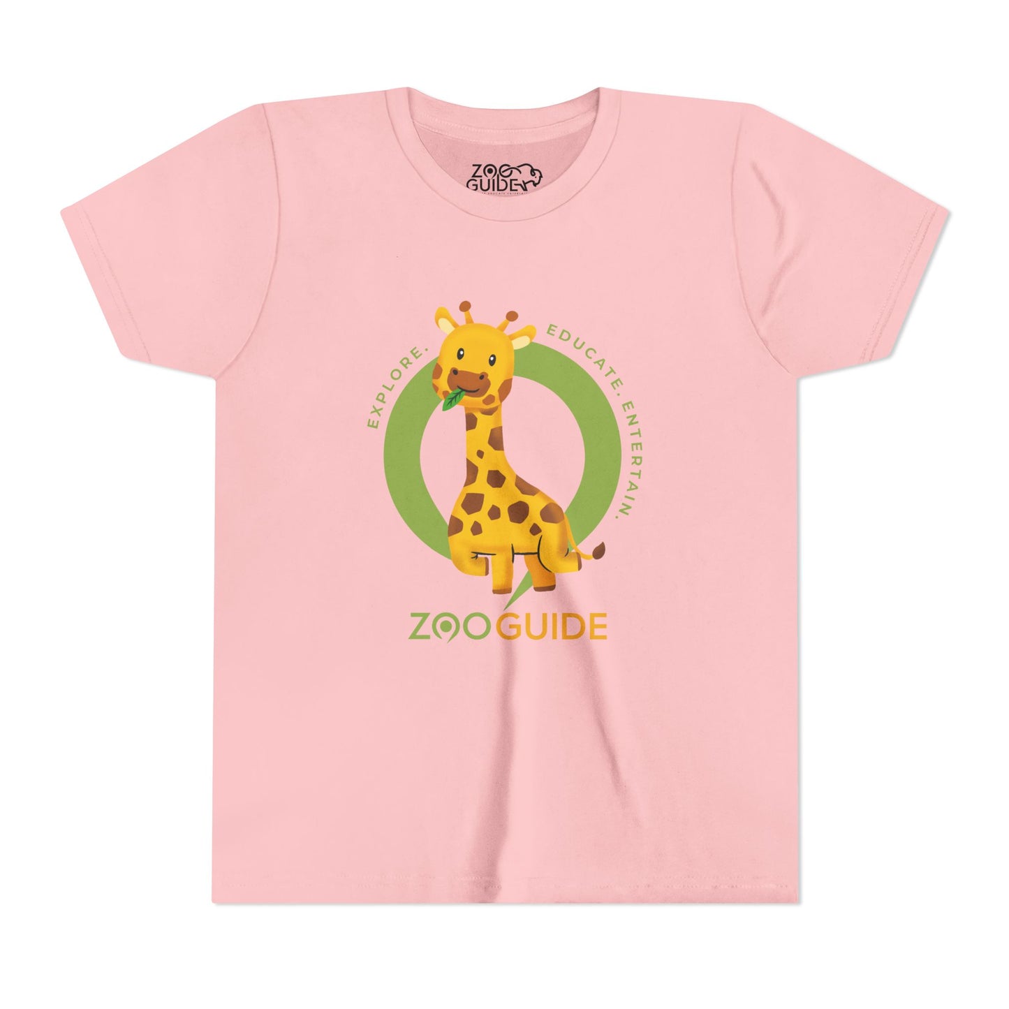 Giraffe Snacking in Zoo Guide™ Waypoint Icon Youth Tee Shirt by Zoo Guide™