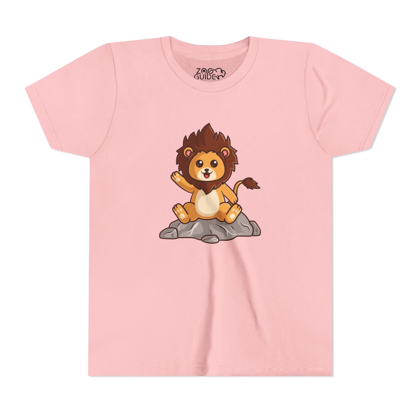 African Lion Kawaii Style Youth Tee Shirt by Zoo Guide™