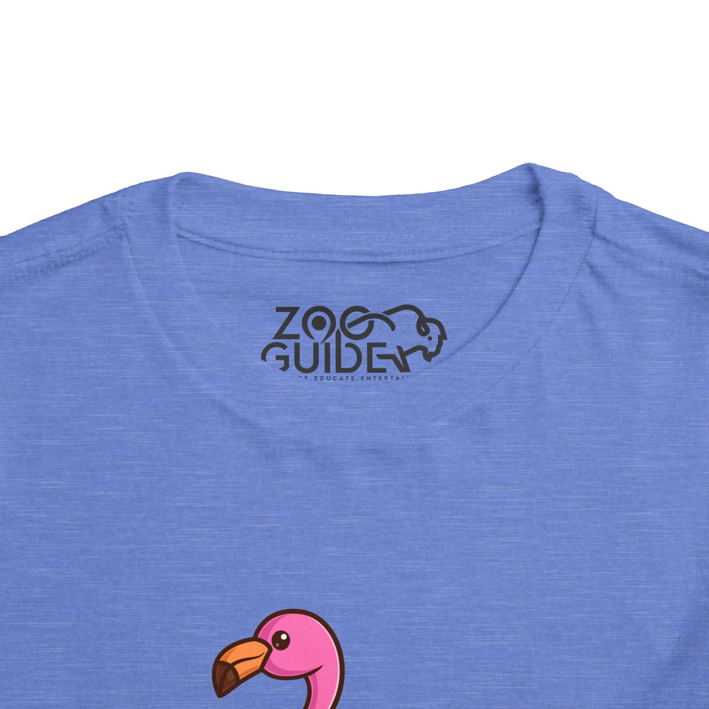 Flamingo Kawaii Style Toddler Tee Shirt by Zoo Guide™