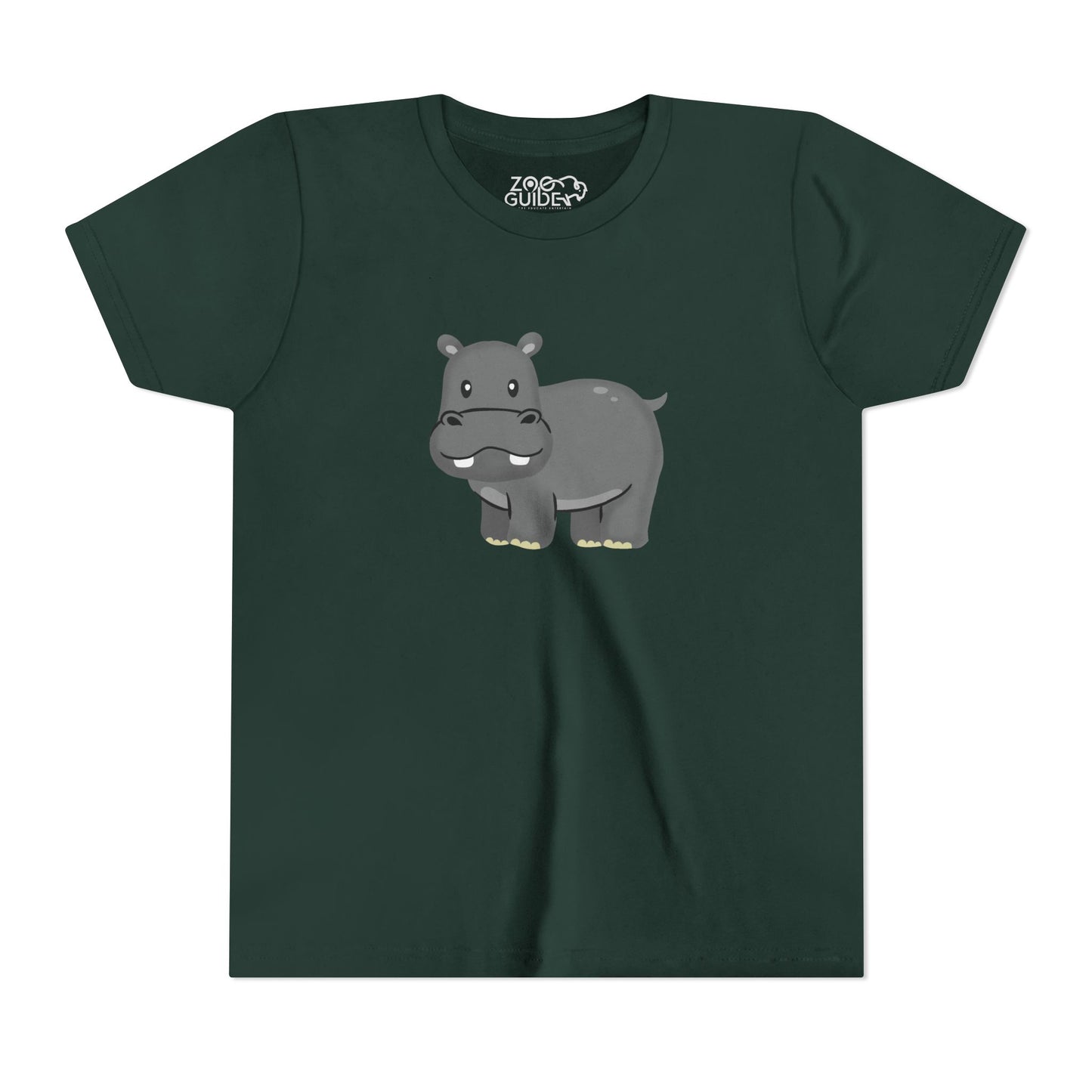 Hippo Youth Tee Shirt by Zoo Guide™