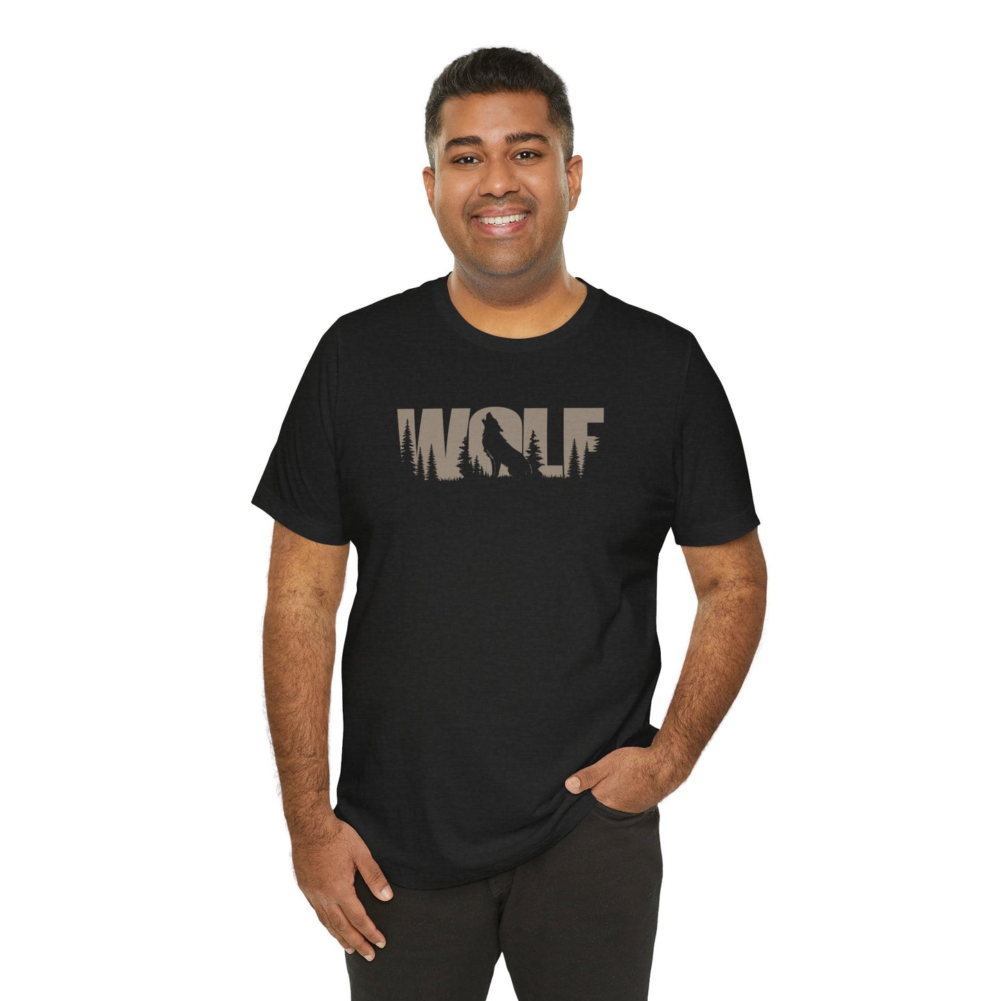 WOLF Color Adult Unisex Tee Shirt by Zoo Guide™