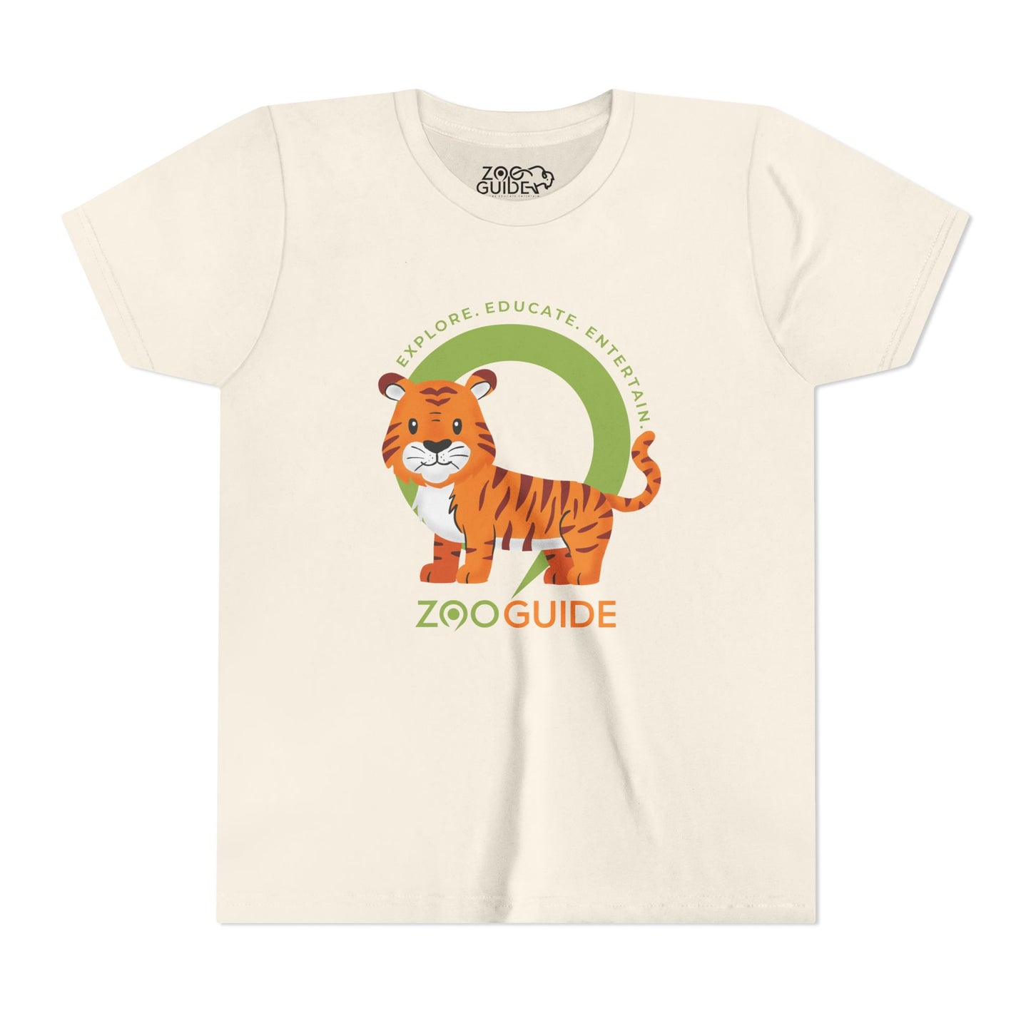 Tiger in Zoo Guide™ Waypoint Icon Youth Tee Shirt by Zoo Guide™
