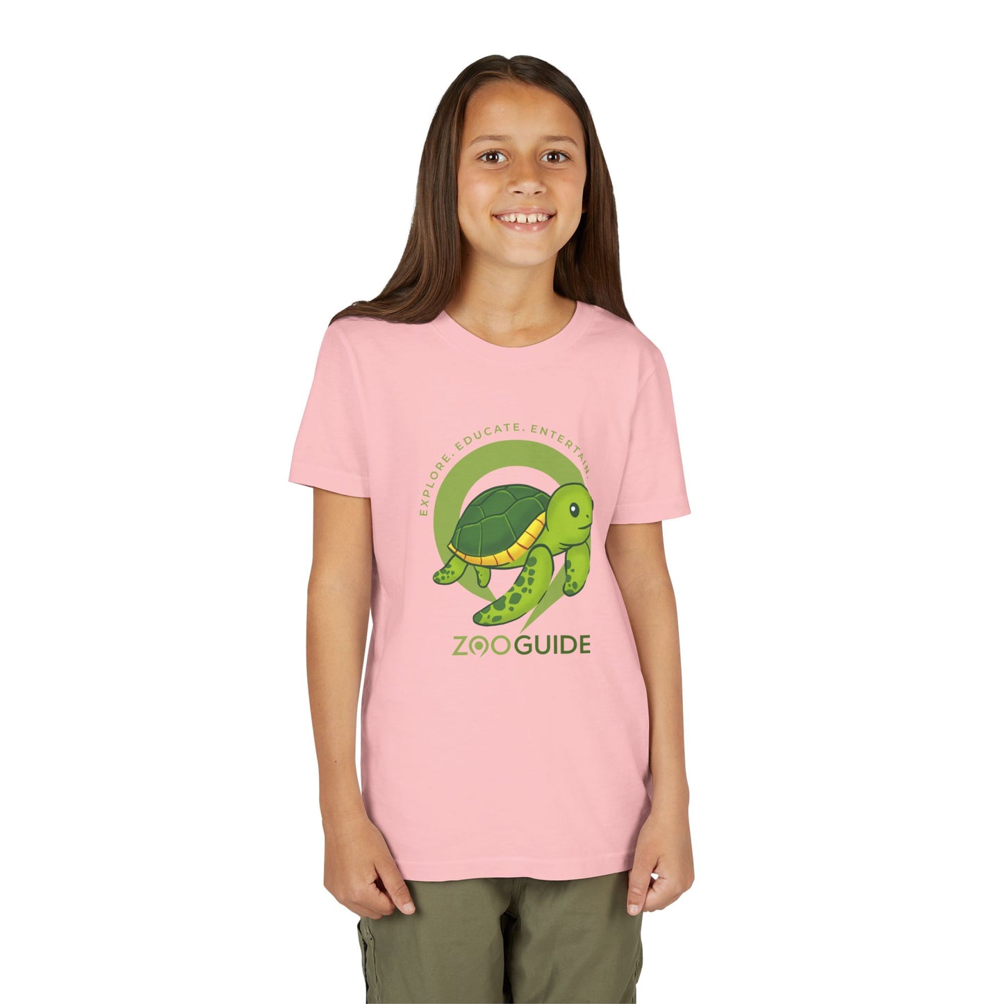 Sea Turtle in Zoo Guide™ Waypoint Icon Youth Tee Shirt by Zoo Guide™