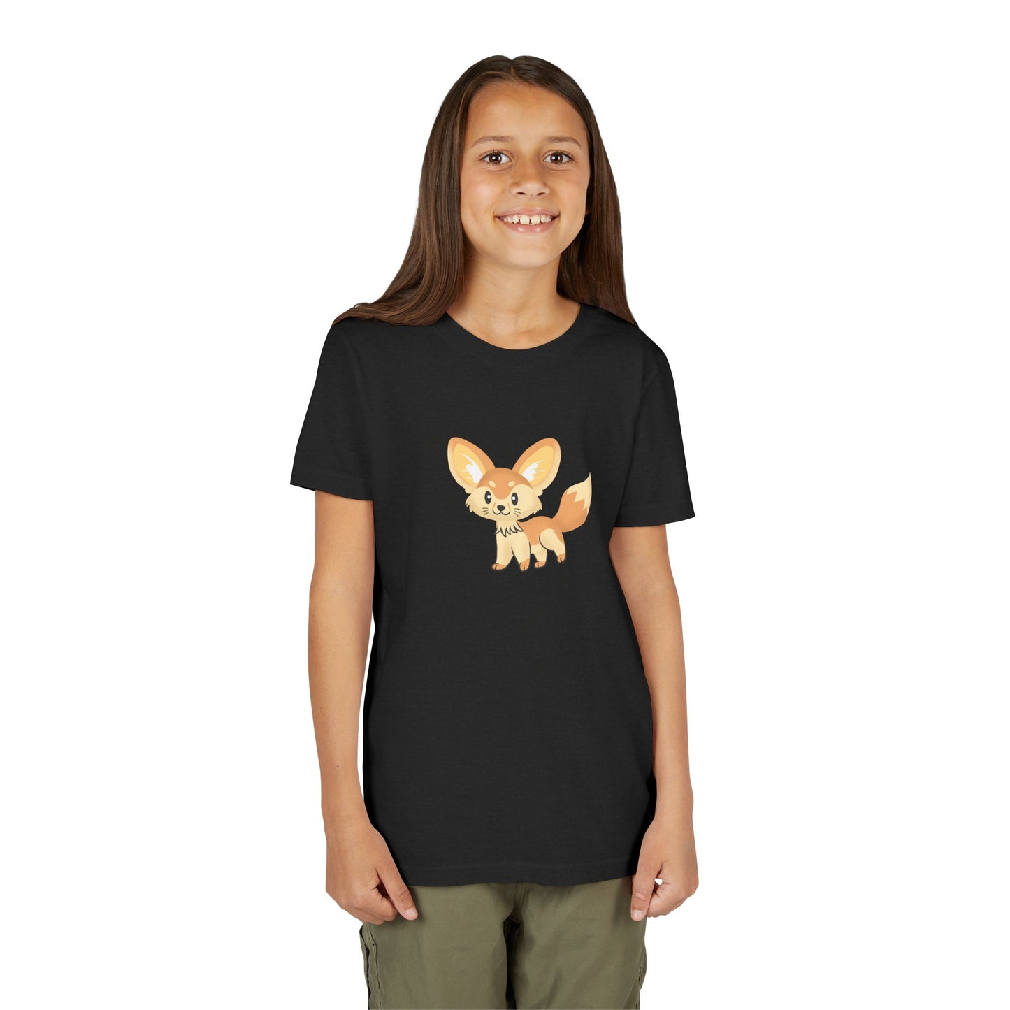 Fennec Fox Prancing Youth Tee Shirt by Zoo Guide™