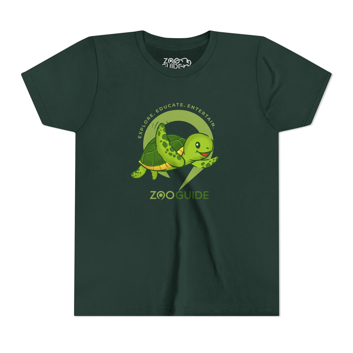 Sea Turtle in Zoo Guide™ Waypoint Icon Youth Tee Shirt by Zoo Guide™