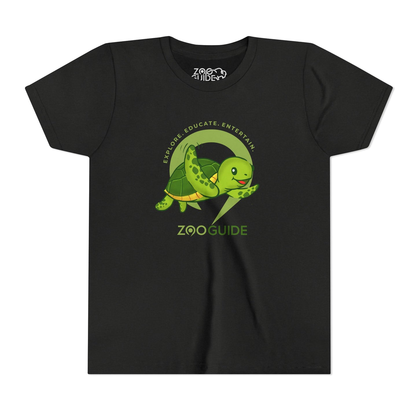 Sea Turtle in Zoo Guide™ Waypoint Icon Youth Tee Shirt by Zoo Guide™