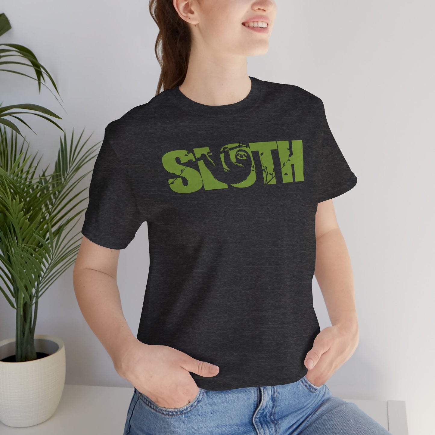 SLOTH Color Adult Unisex Tee Shirt by Zoo Guide™