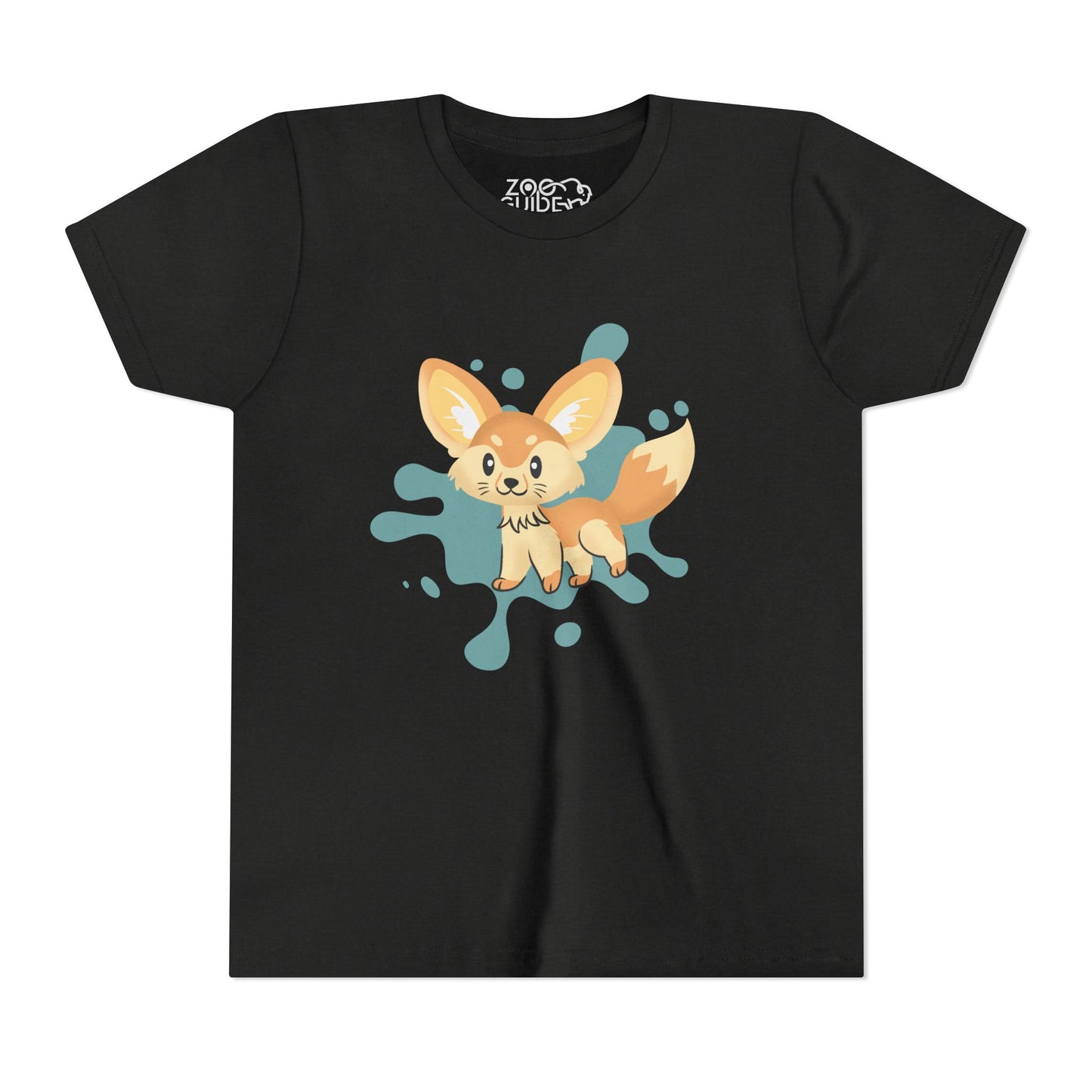 Fennec Fox Color Splash Youth Tee Shirt by Zoo Guide™