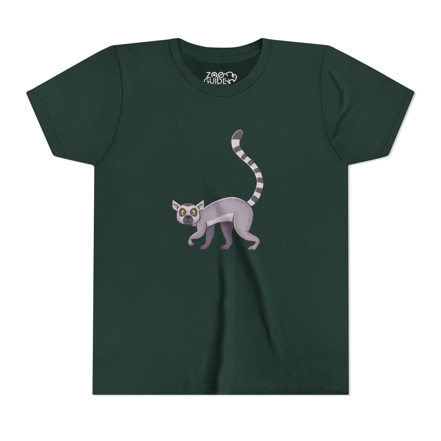 Ring-tailed Lemur Youth Tee Shirt by Zoo Guide™