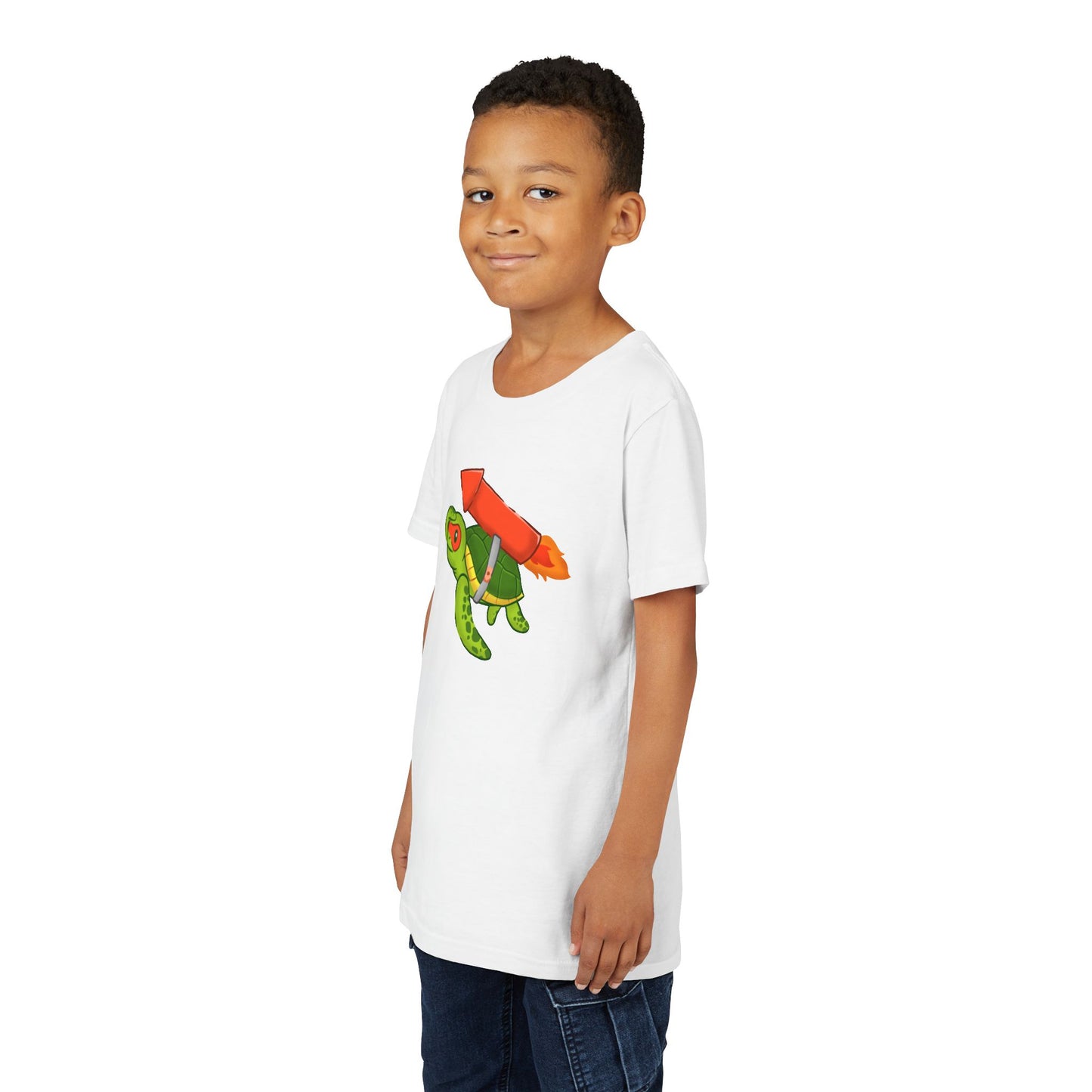 Sea Turtle on Rocket Youth Tee Shirt by Zoo Guide™