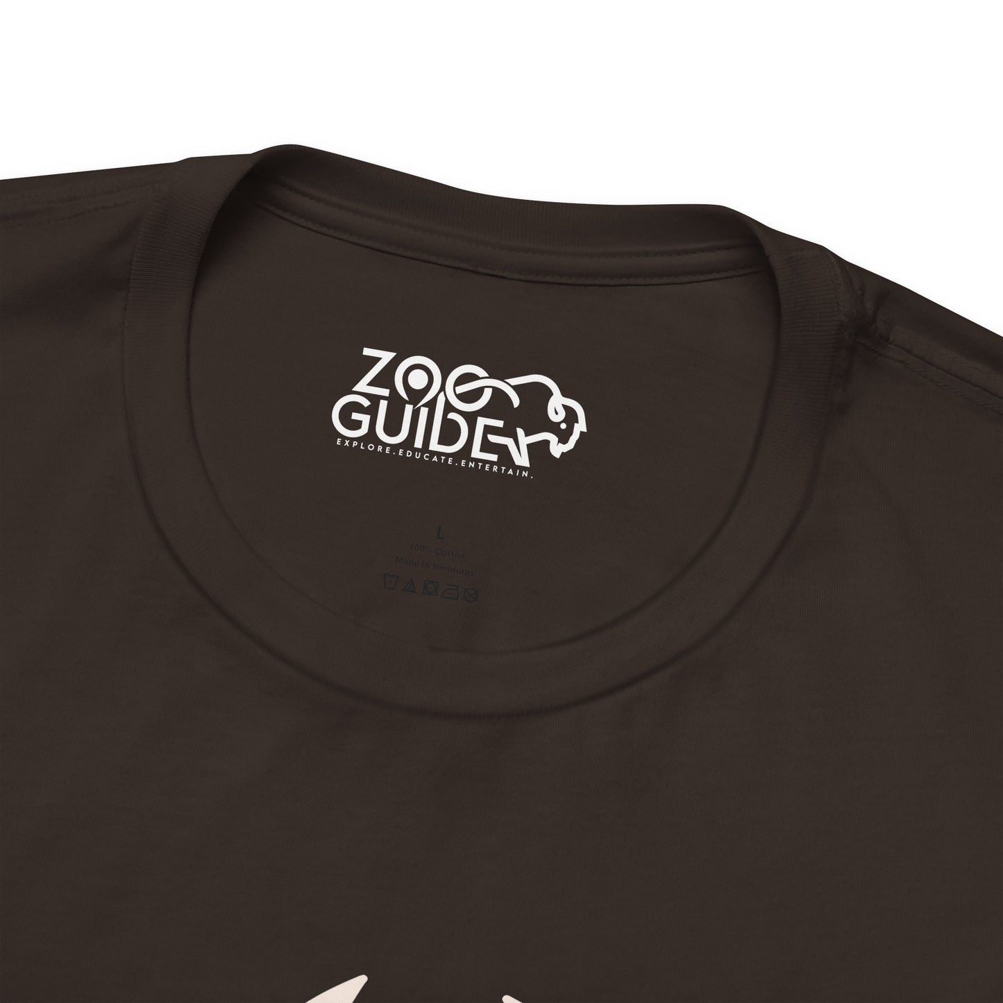 African Lion Print Adult Unisex Tee Shirt by Zoo Guide™