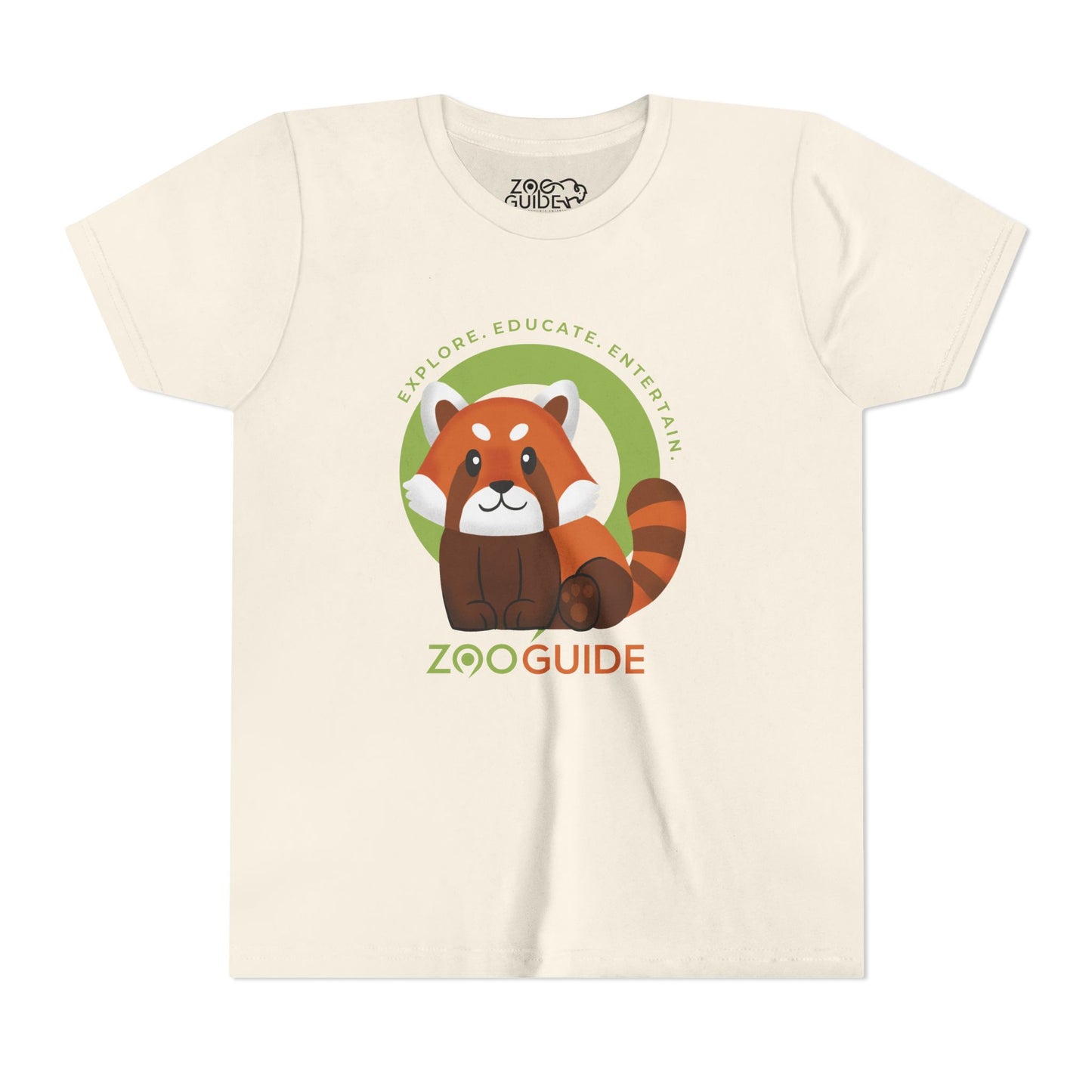Red Panda Sitting in Zoo Guide™ Waypoint Icon Youth Tee Shirt by Zoo Guide™