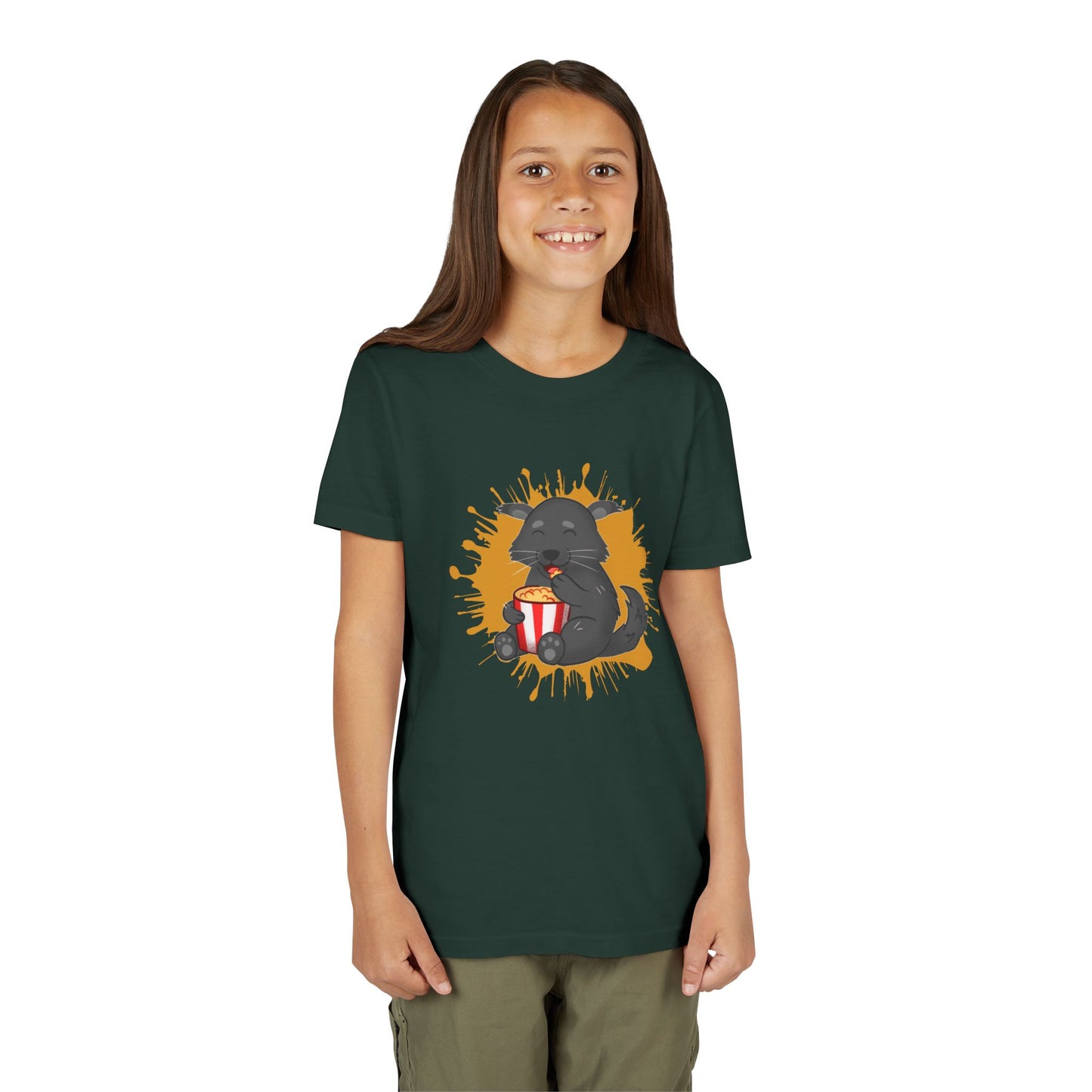 Binturong Popcorn Color Splash Youth Tee Shirt by Zoo Guide™
