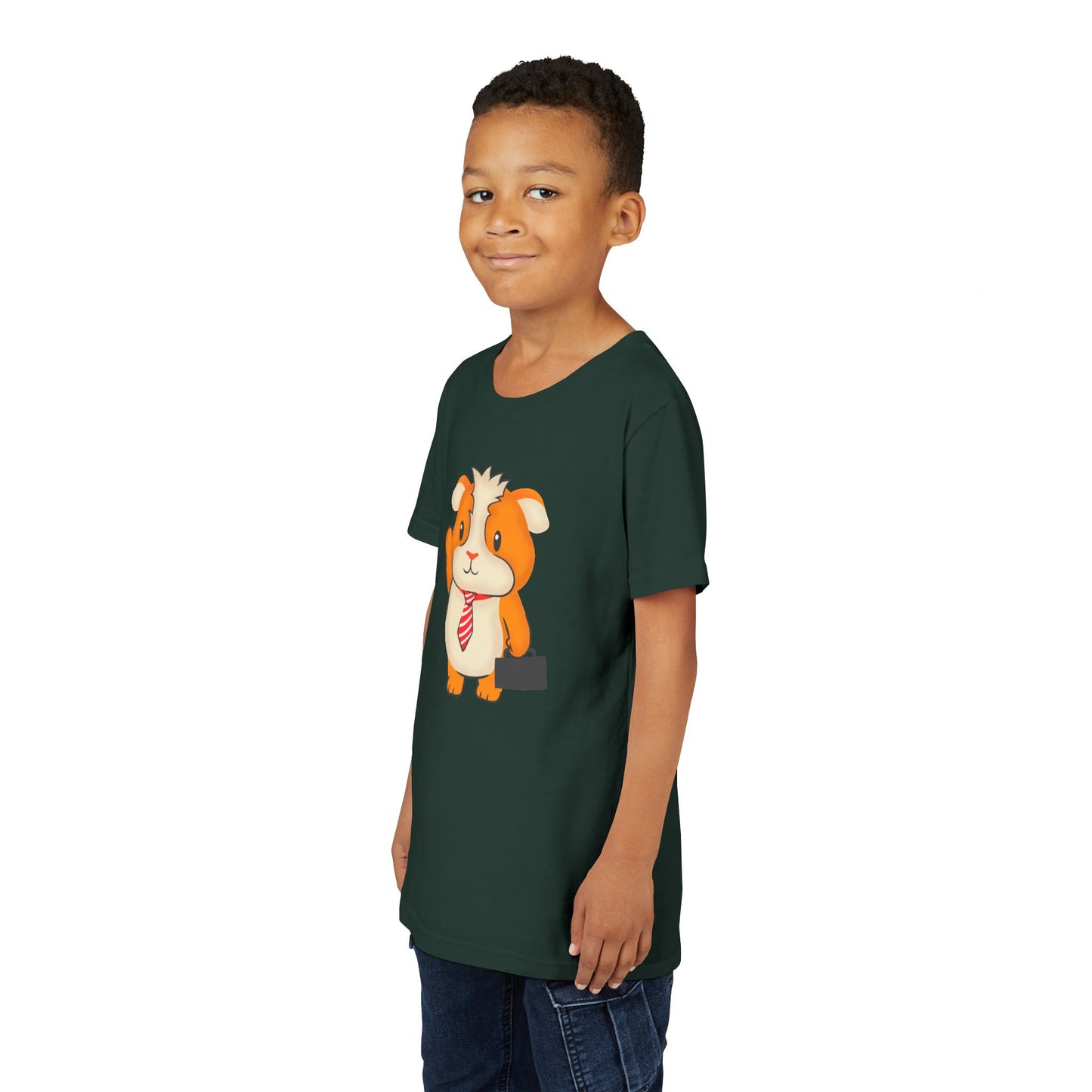 Guinea Pig "Off to Work" Youth Tee Shirt by Zoo Guide™
