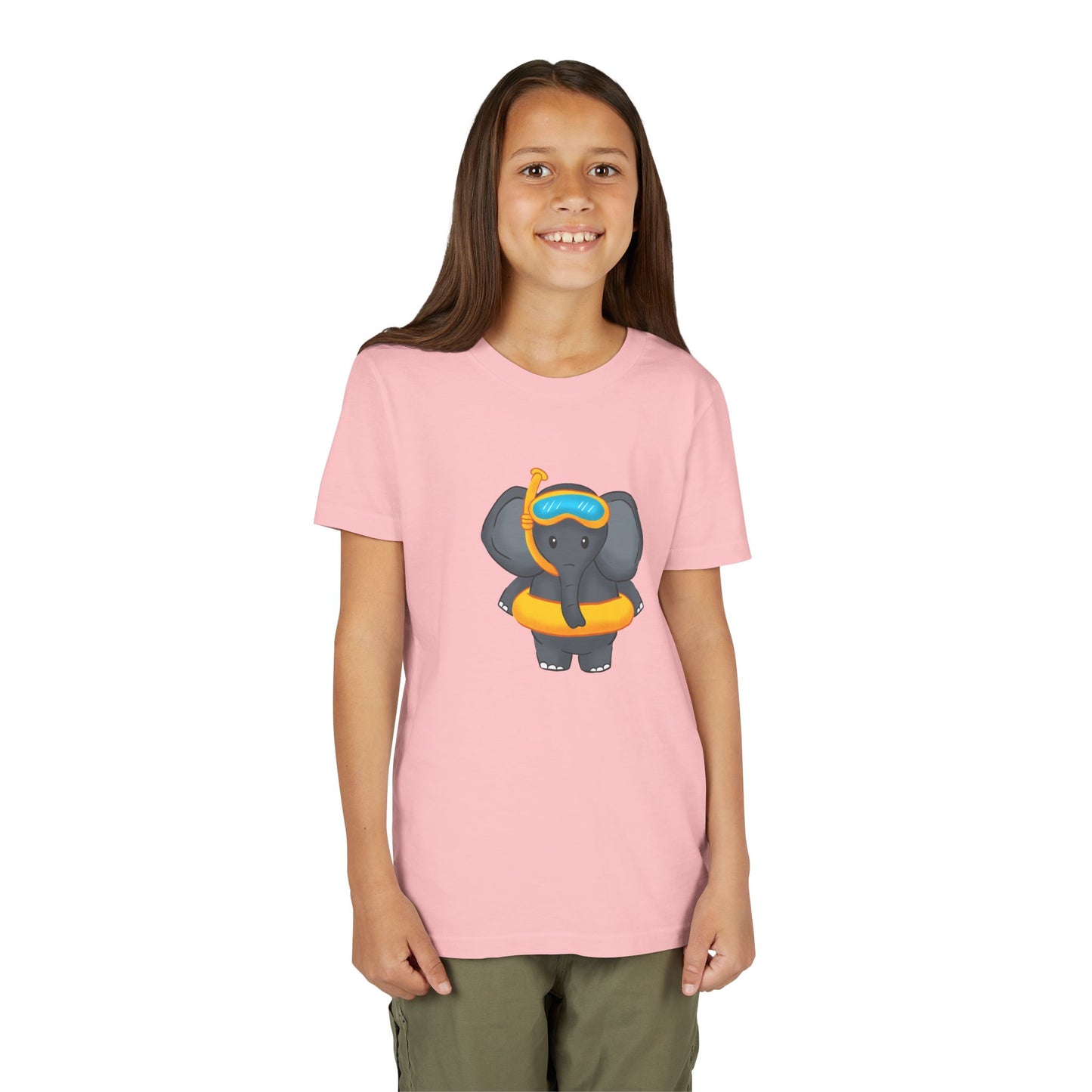 African Elephant "Beach Day" Youth Tee Shirt by Zoo Guide™
