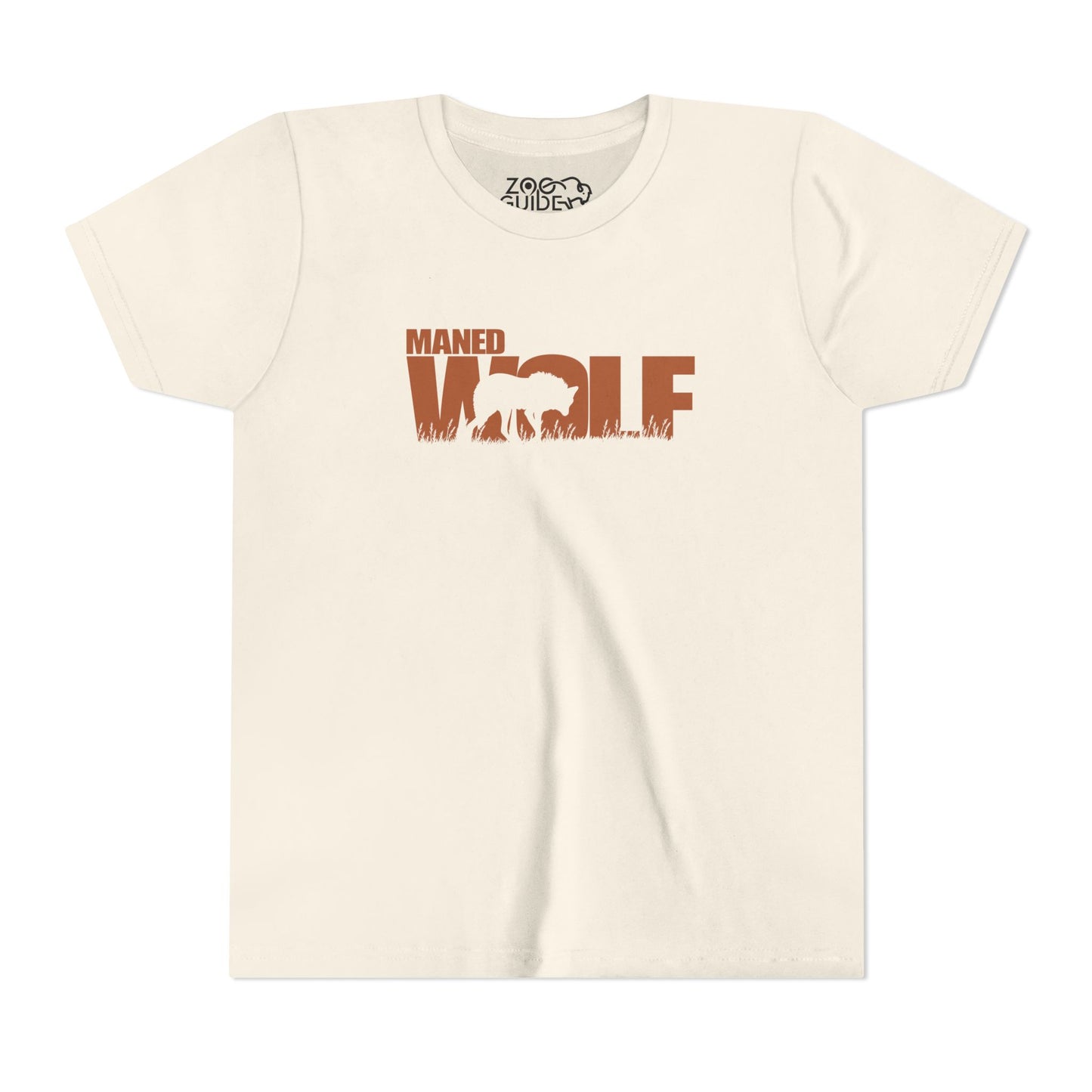 MANED WOLF Color Youth Tee Shirt by Zoo Guide™