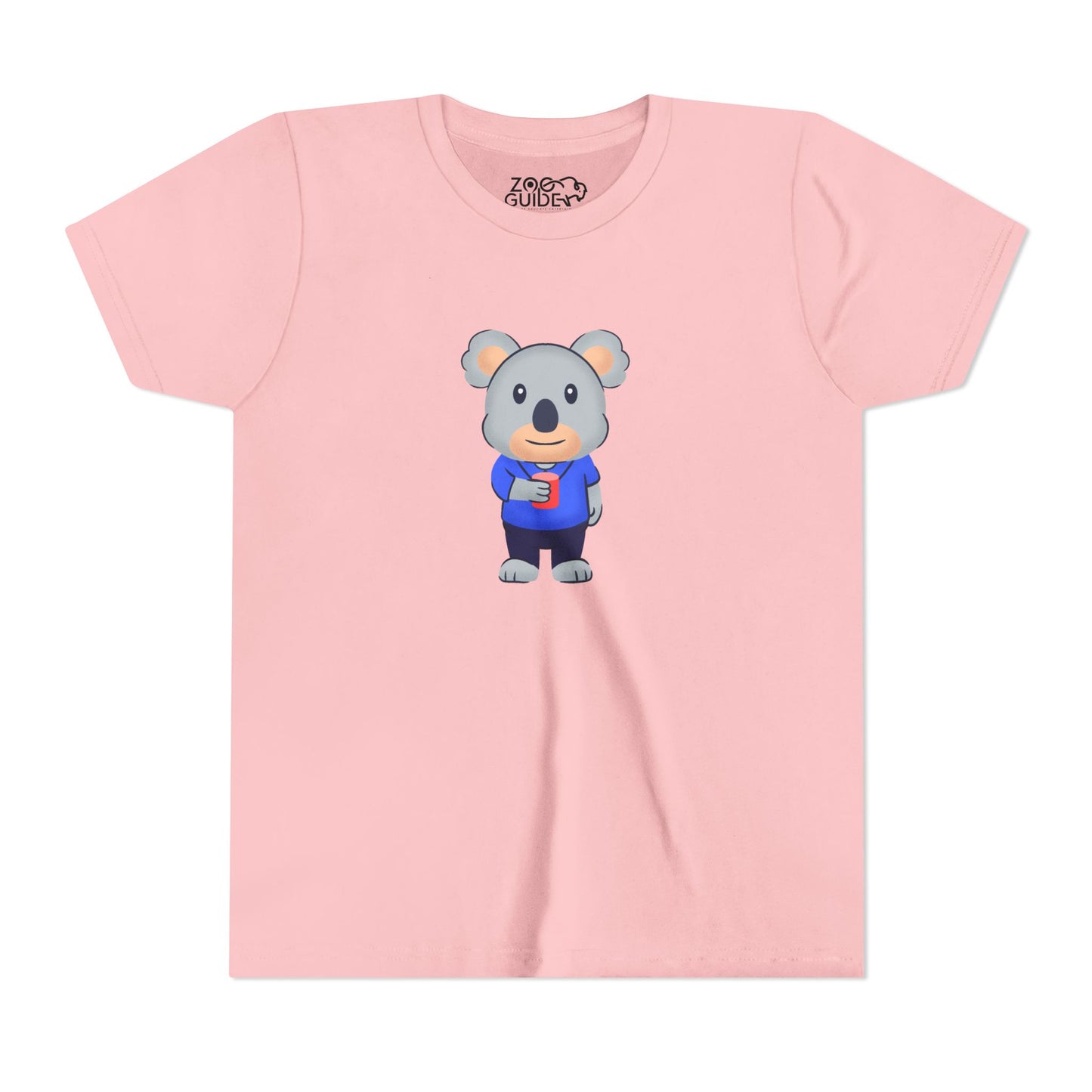 Koala with Cup Youth Tee Shirt by Zoo Guide™