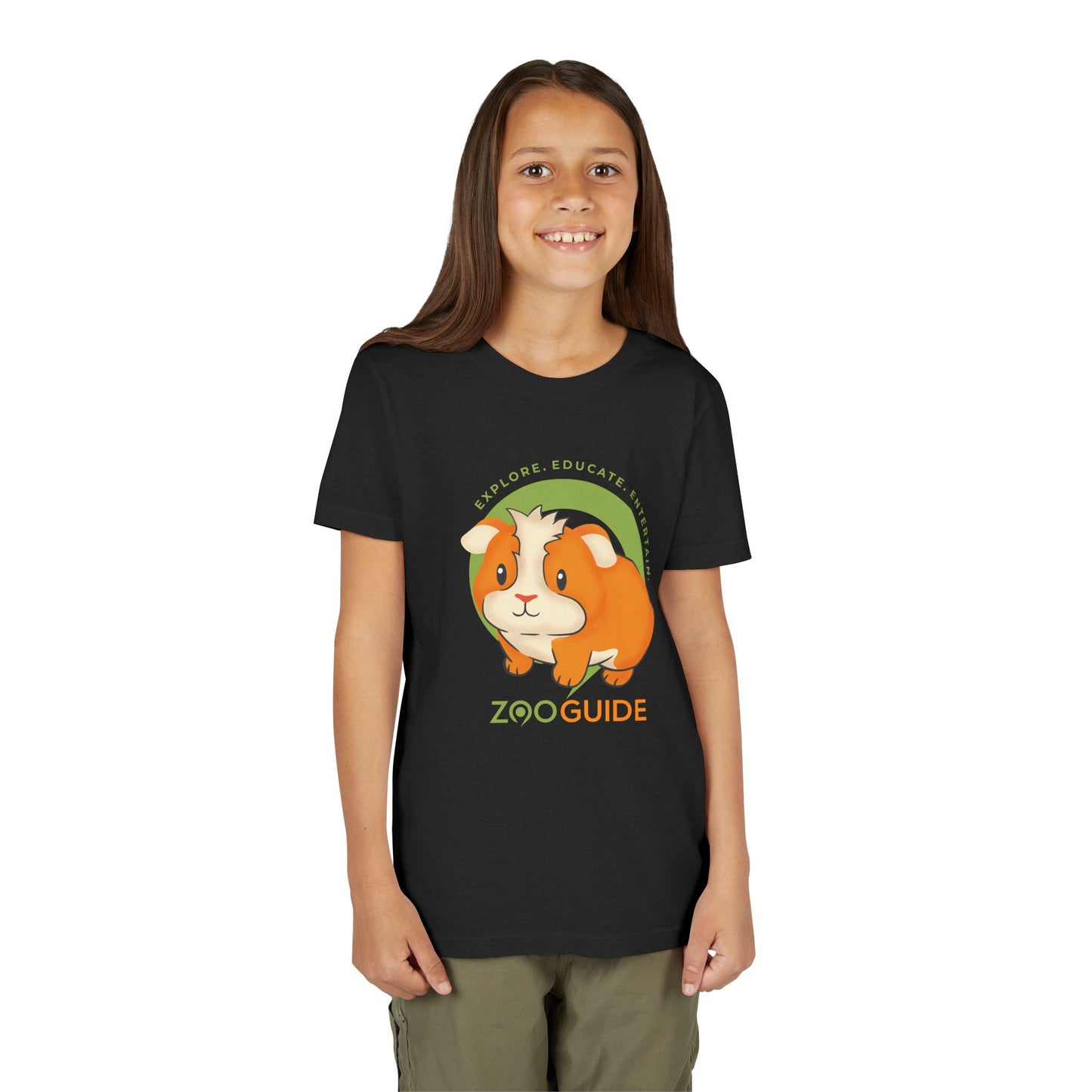 Guinea Pig in Zoo Guide™ Waypoint Icon Youth Tee Shirt by Zoo Guide™
