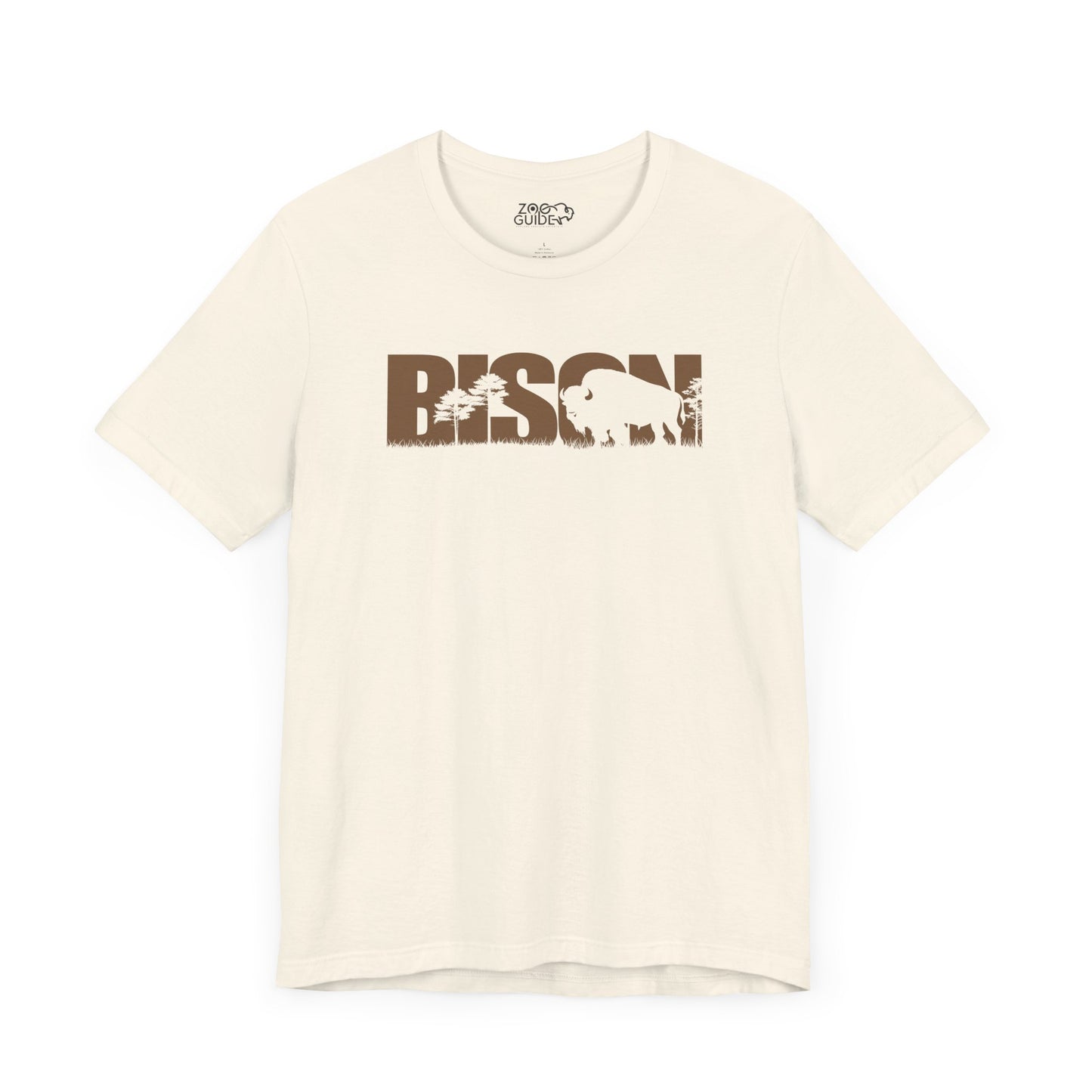 BISON Color Adult Unisex Tee Shirt by Zoo Guide™
