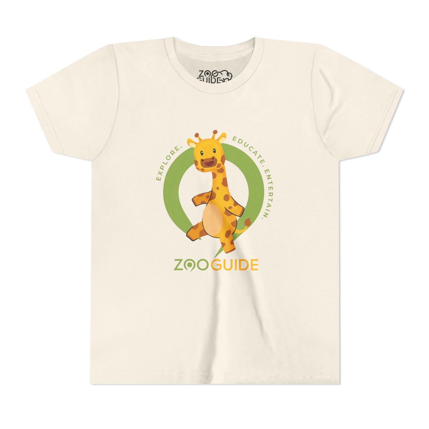 Giraffe Dancing in Zoo Guide™ Waypoint Icon Youth Tee Shirt by Zoo Guide™