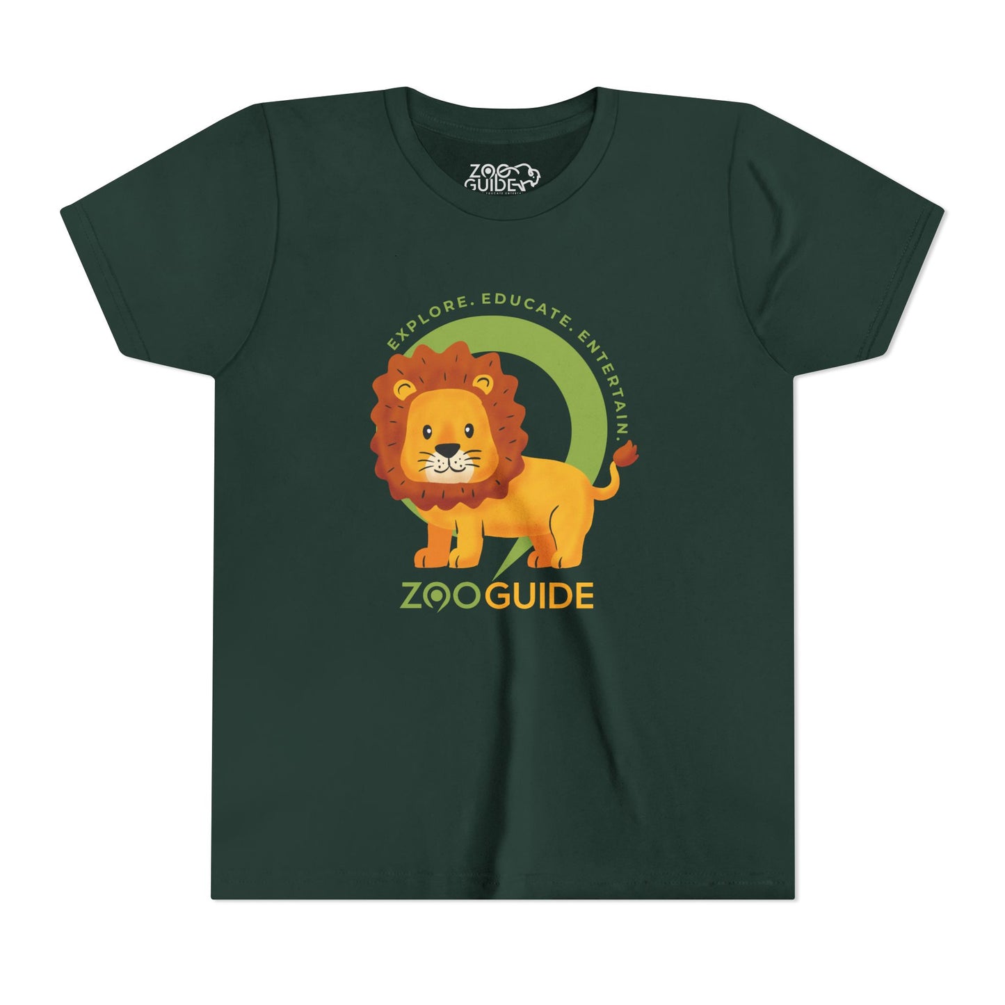 African Lion in Zoo Guide™ Waypoint Icon Youth Tee Shirt by Zoo Guide™