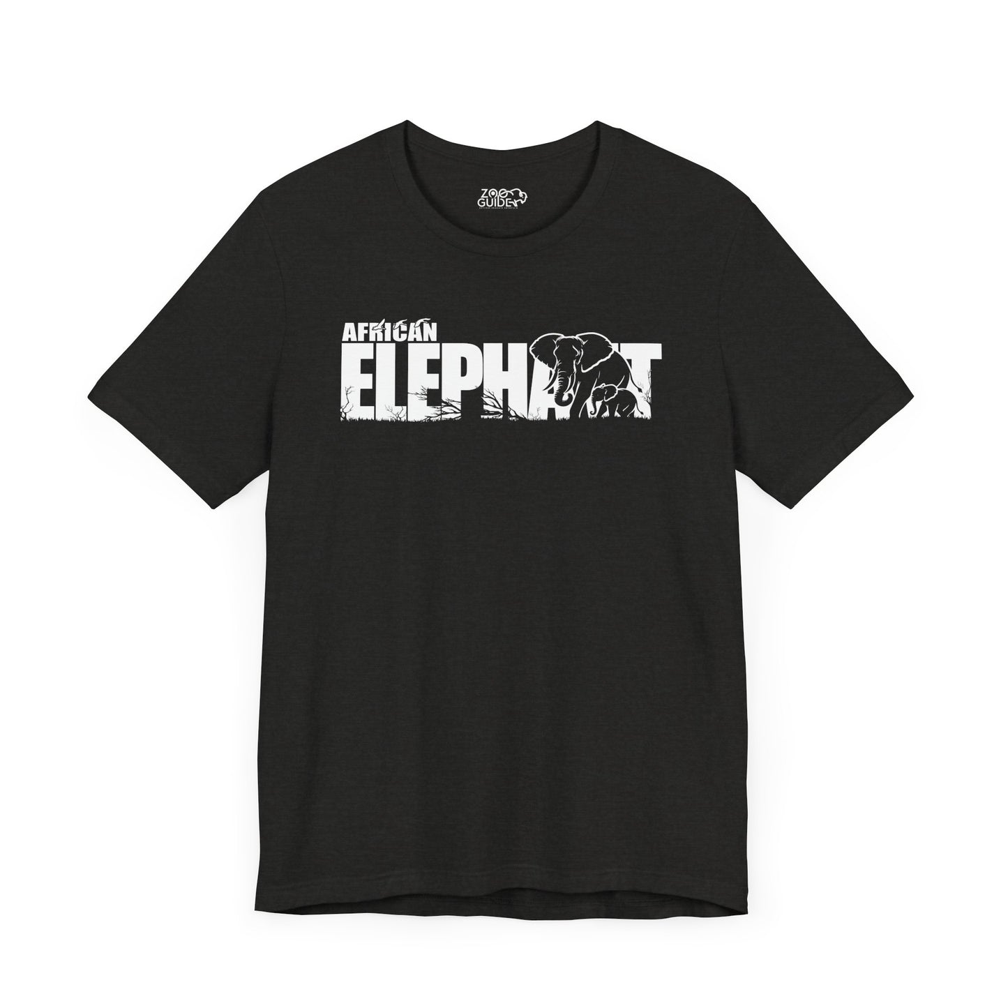 AFRICAN ELEPHANT Adult Unisex Tee Shirt by Zoo Guide™