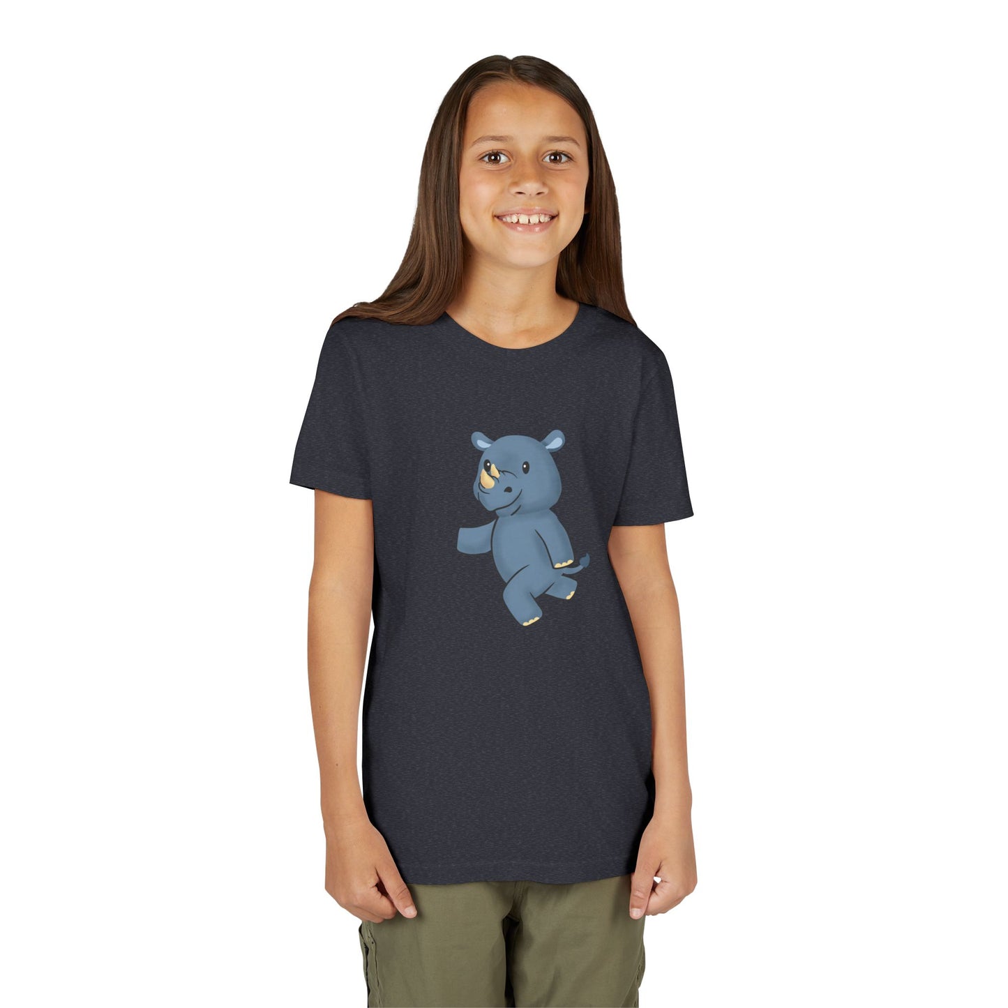 Rhino Running Youth Tee Shirt by Zoo Guide™