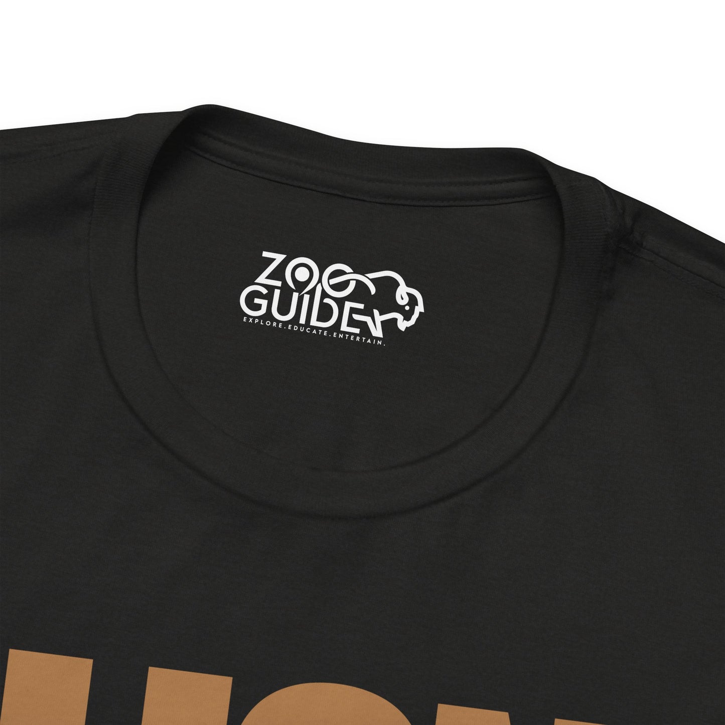 Gold LION Adult Unisex Tee Shirt by Zoo Guide™