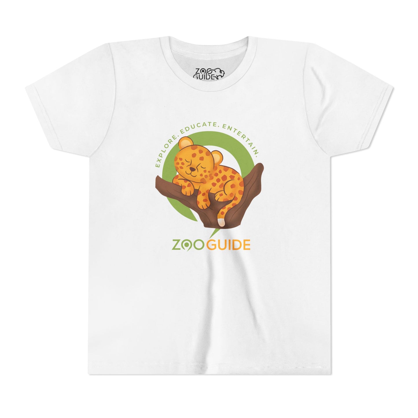 African Leopard in Tree in Zoo Guide™ Waypoint Icon Youth Tee Shirt by Zoo Guide™