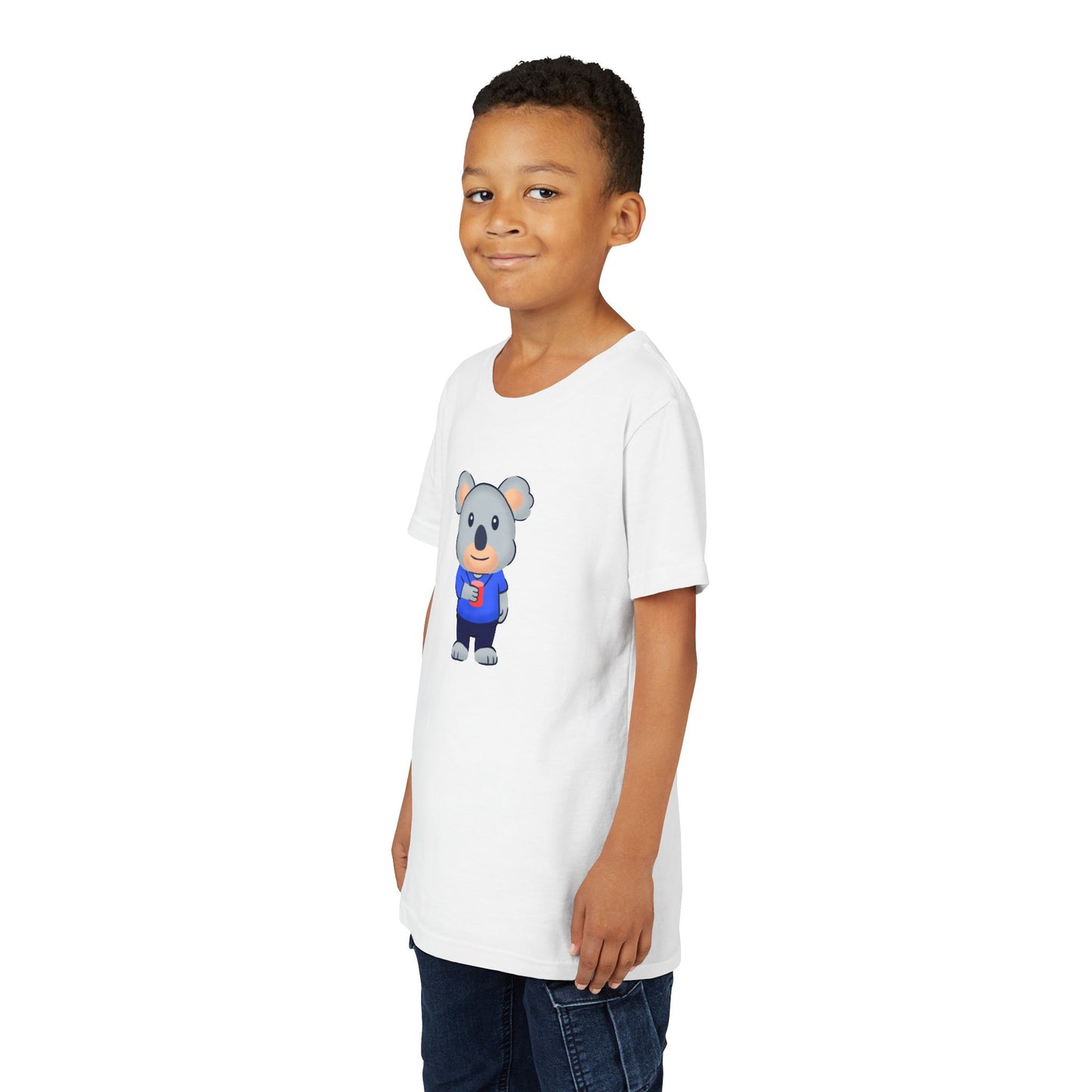 Koala with Cup Youth Tee Shirt by Zoo Guide™