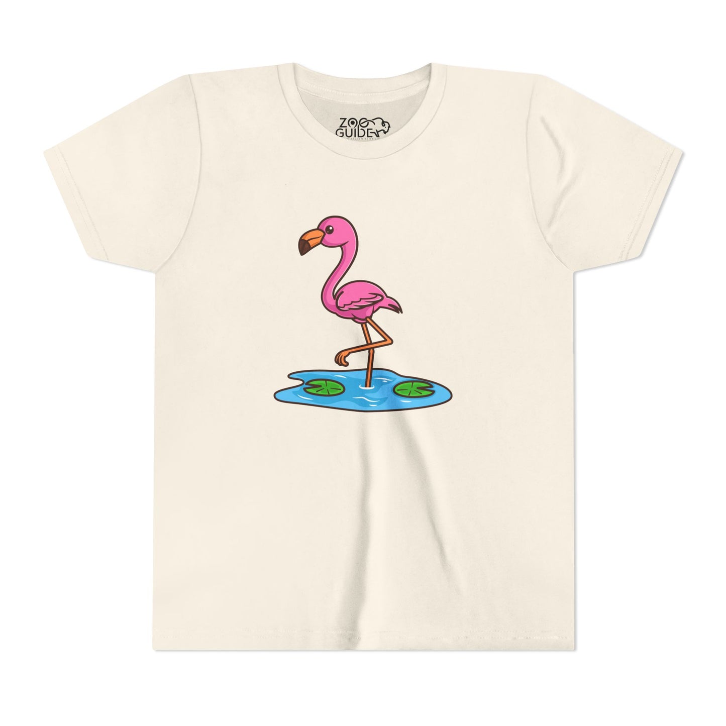 Flamingo Kawaii Style Youth Tee Shirt by Zoo Guide™