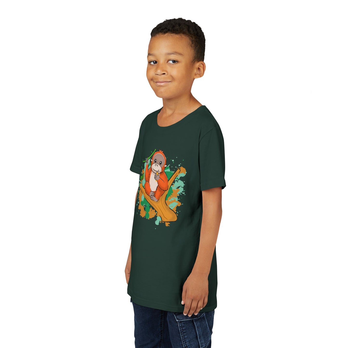Orangutan Color Splash Youth Tee Shirt by Zoo Guide™