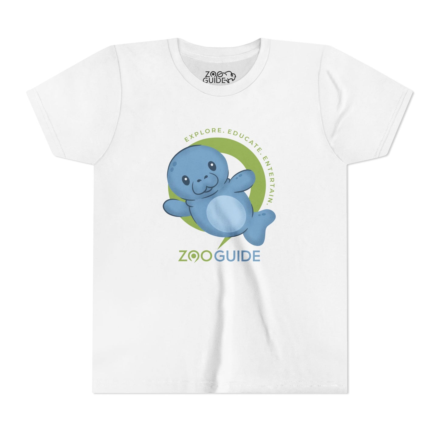 Manatee in Zoo Guide™ Waypoint Icon Youth Tee Shirt by Zoo Guide™