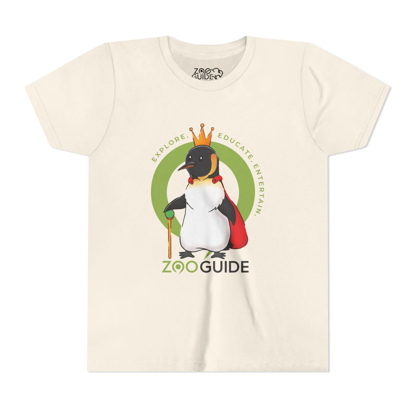 The King Penguin in Zoo Guide™ Waypoint Icon Youth Tee Shirt by Zoo Guide™