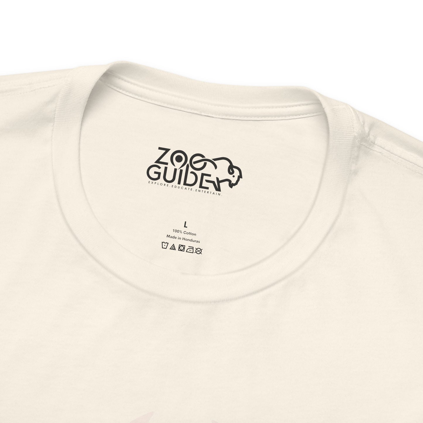African Lion Print Adult Unisex Tee Shirt by Zoo Guide™