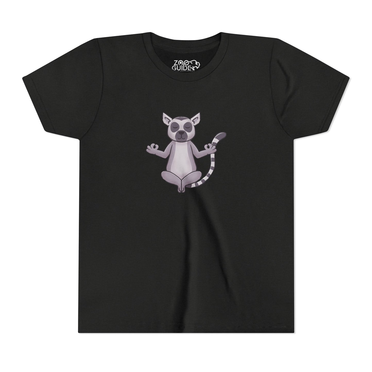 Ring-tailed Lemur Meditating Youth Tee Shirt by Zoo Guide™
