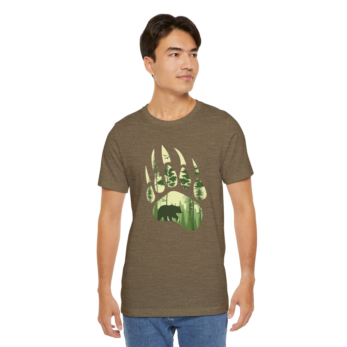Bear Print Adult Unisex Tee Shirt by Zoo Guide™