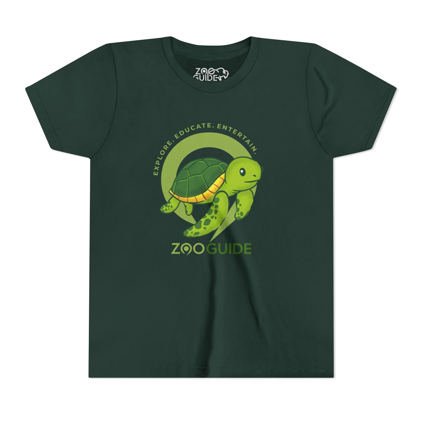 Sea Turtle in Zoo Guide™ Waypoint Icon Youth Tee Shirt by Zoo Guide™